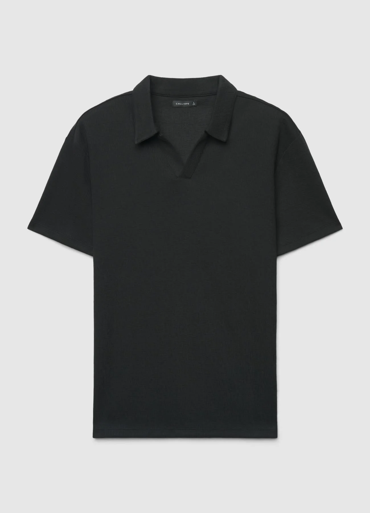 T-shirt polo con colletto e scollo a V - Image 6