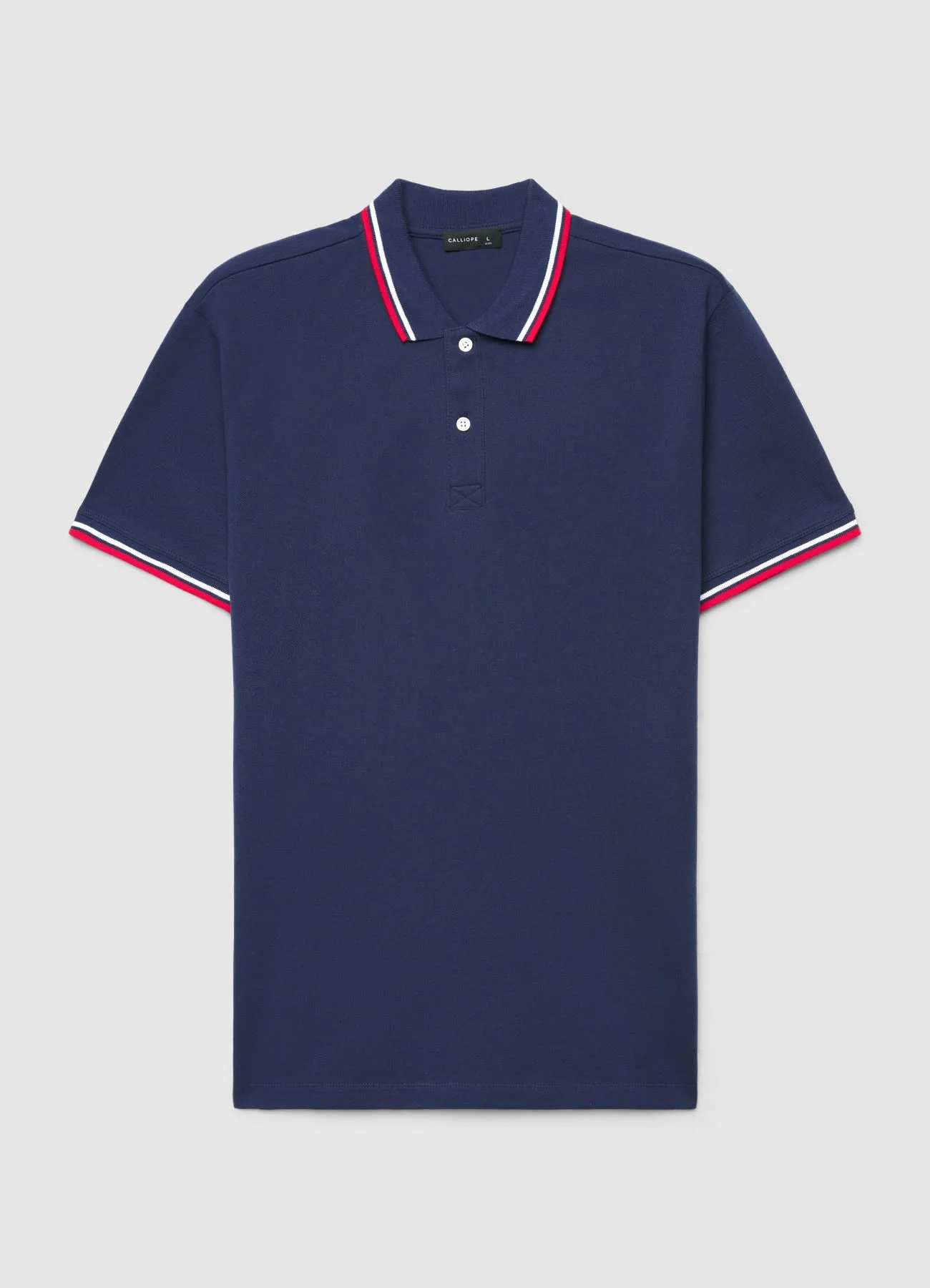 T-shirt polo con profili a righe - Image 5
