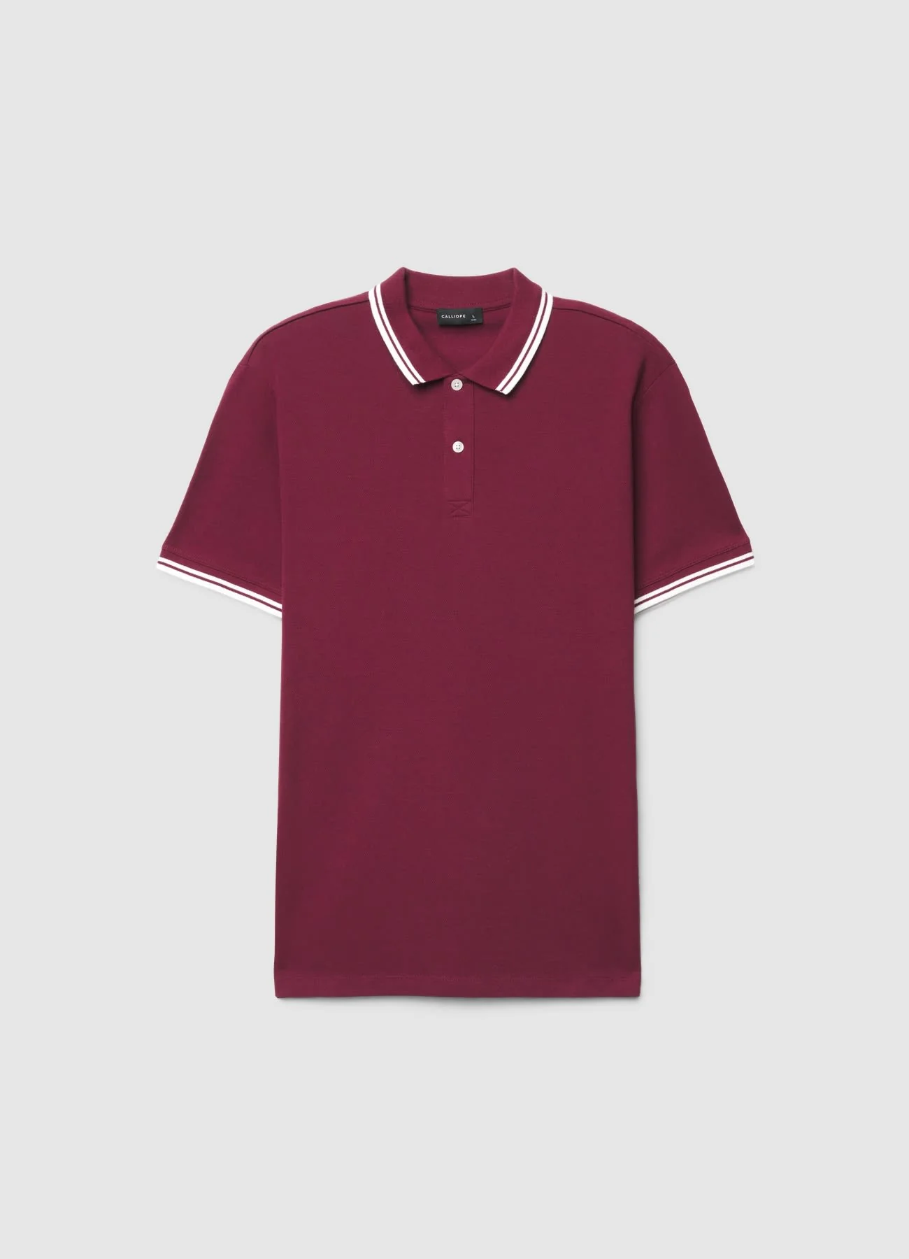 T-shirt polo con profili a righe - Image 5