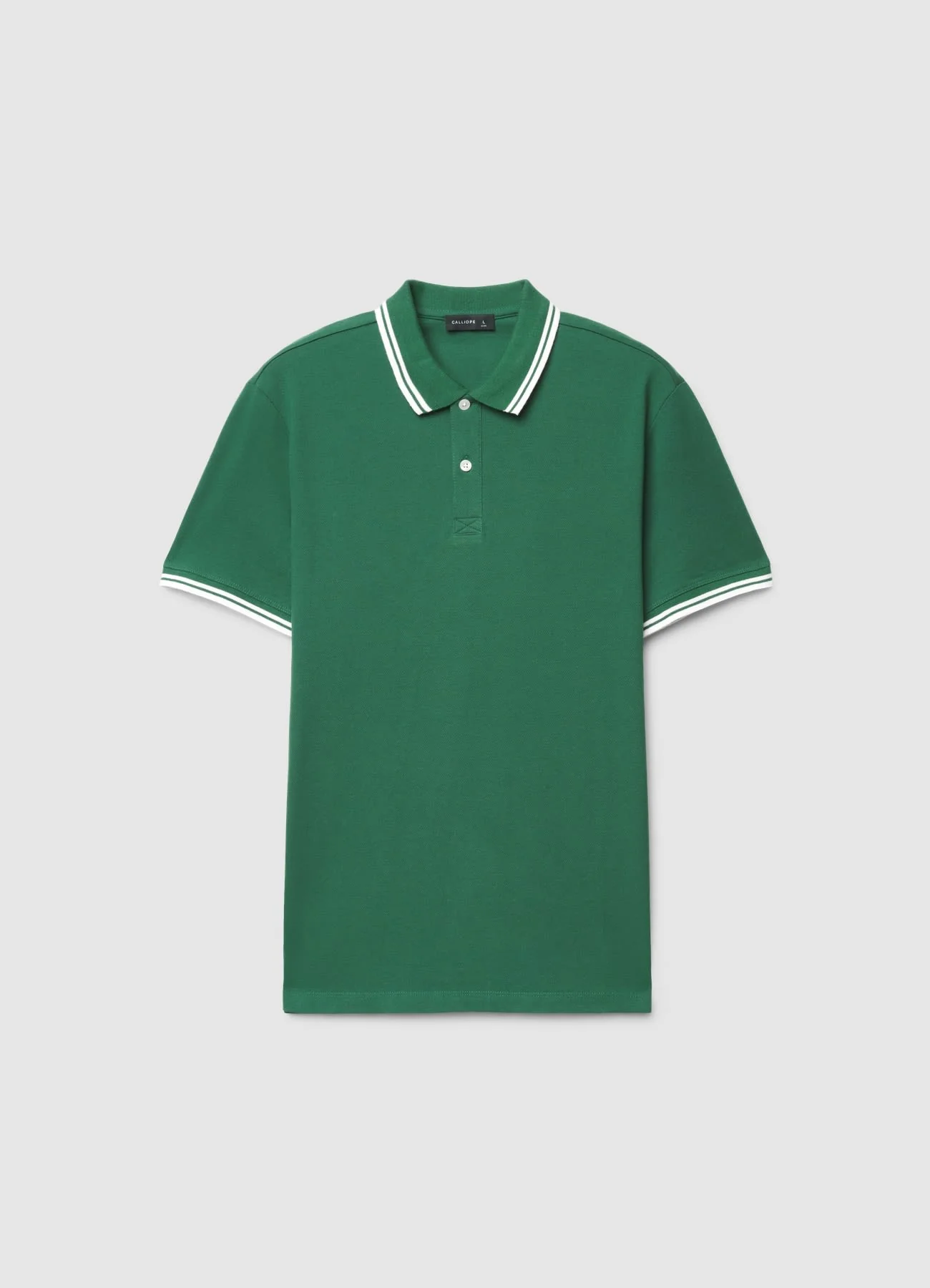 T-shirt polo con profili a righe - Image 4