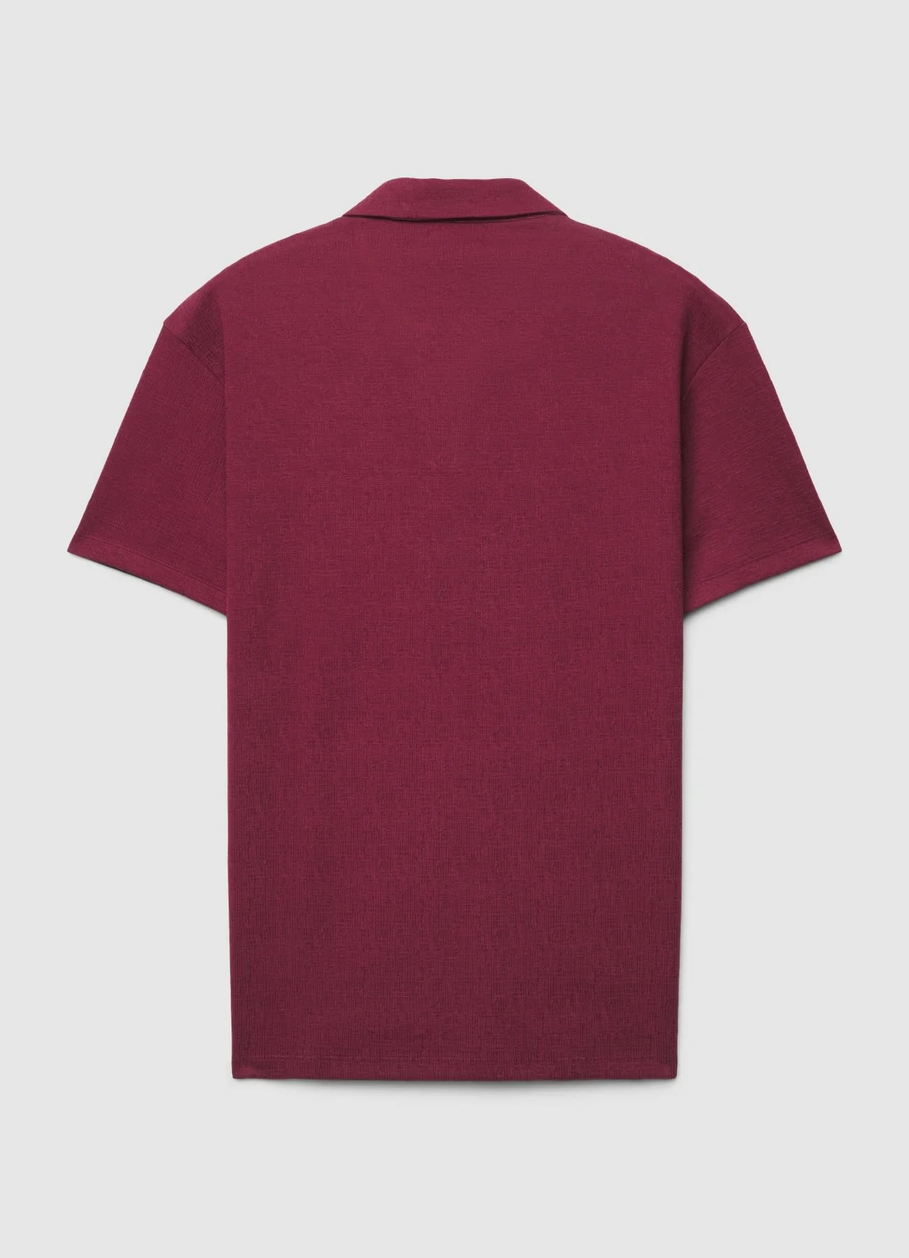 T-shirt polo goffrata a tinta unita - Image 6