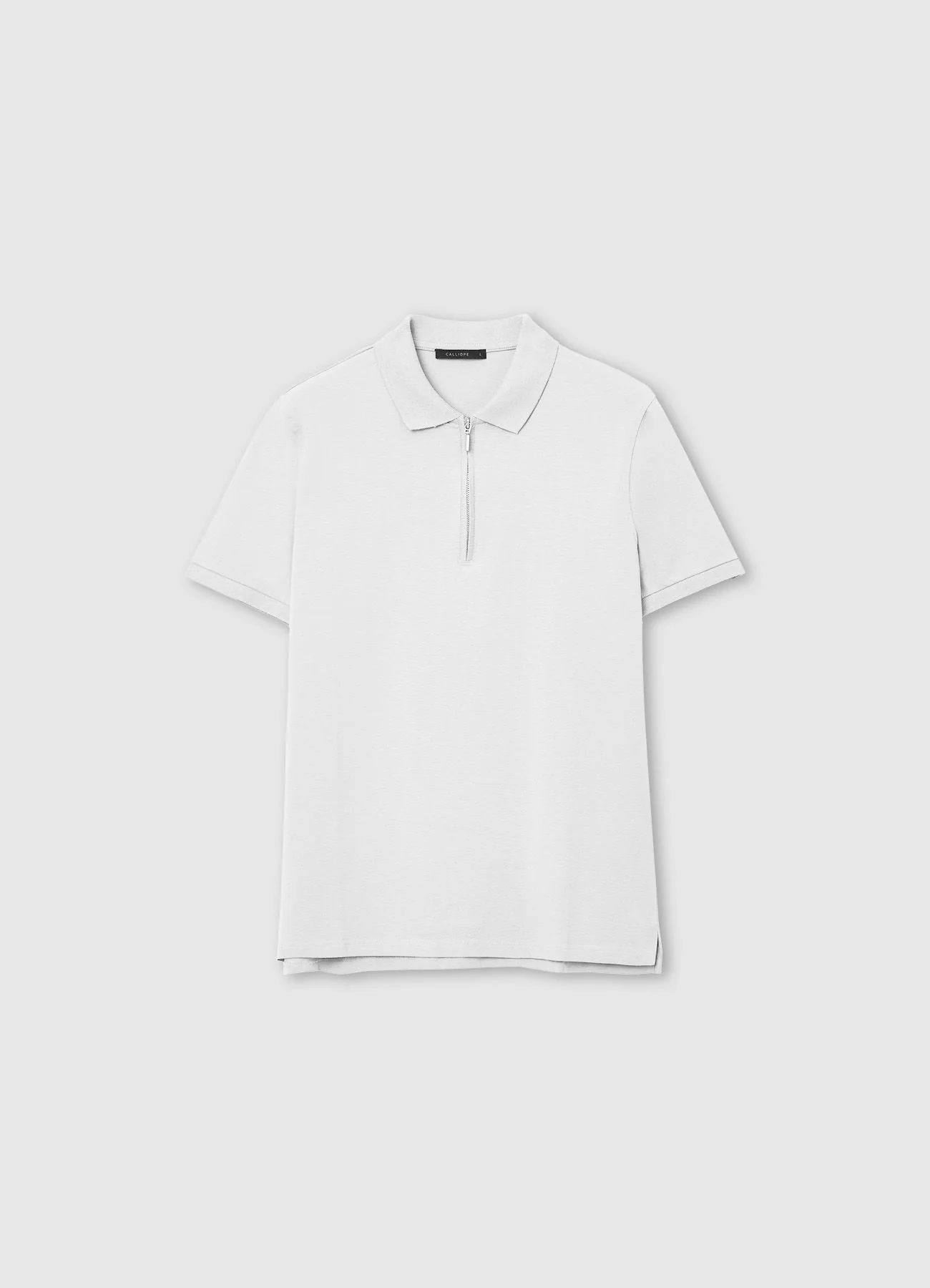 T-shirt polo half zip