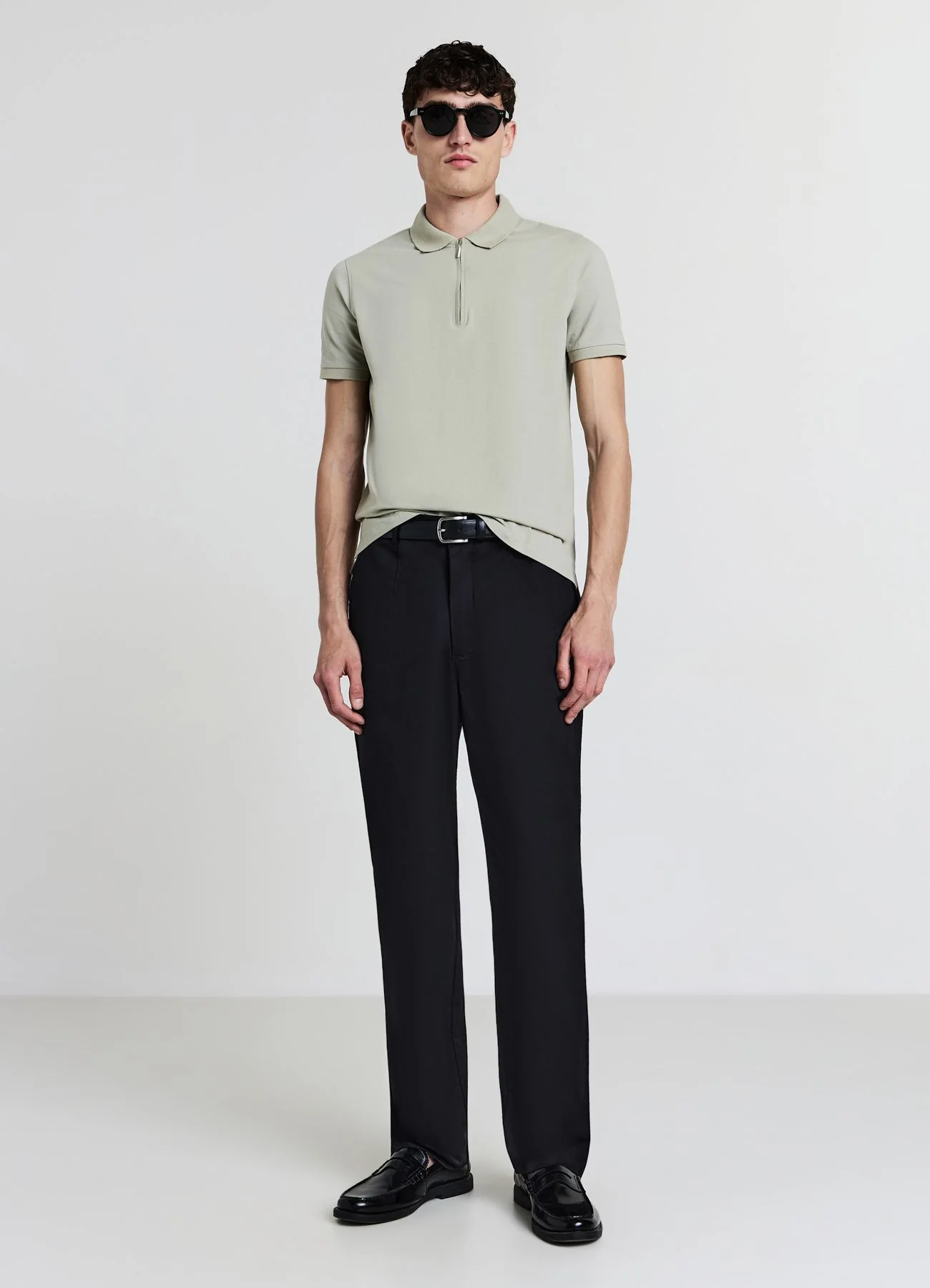 T-shirt polo half zip - Image 4