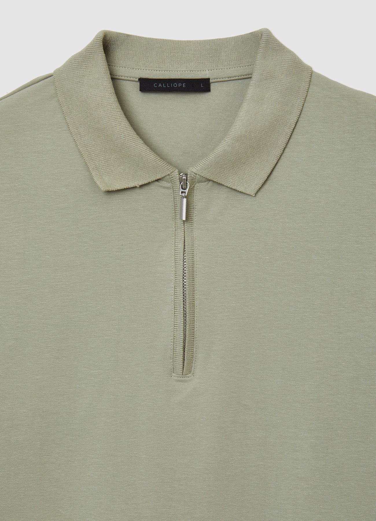 T-shirt polo half zip - Image 6