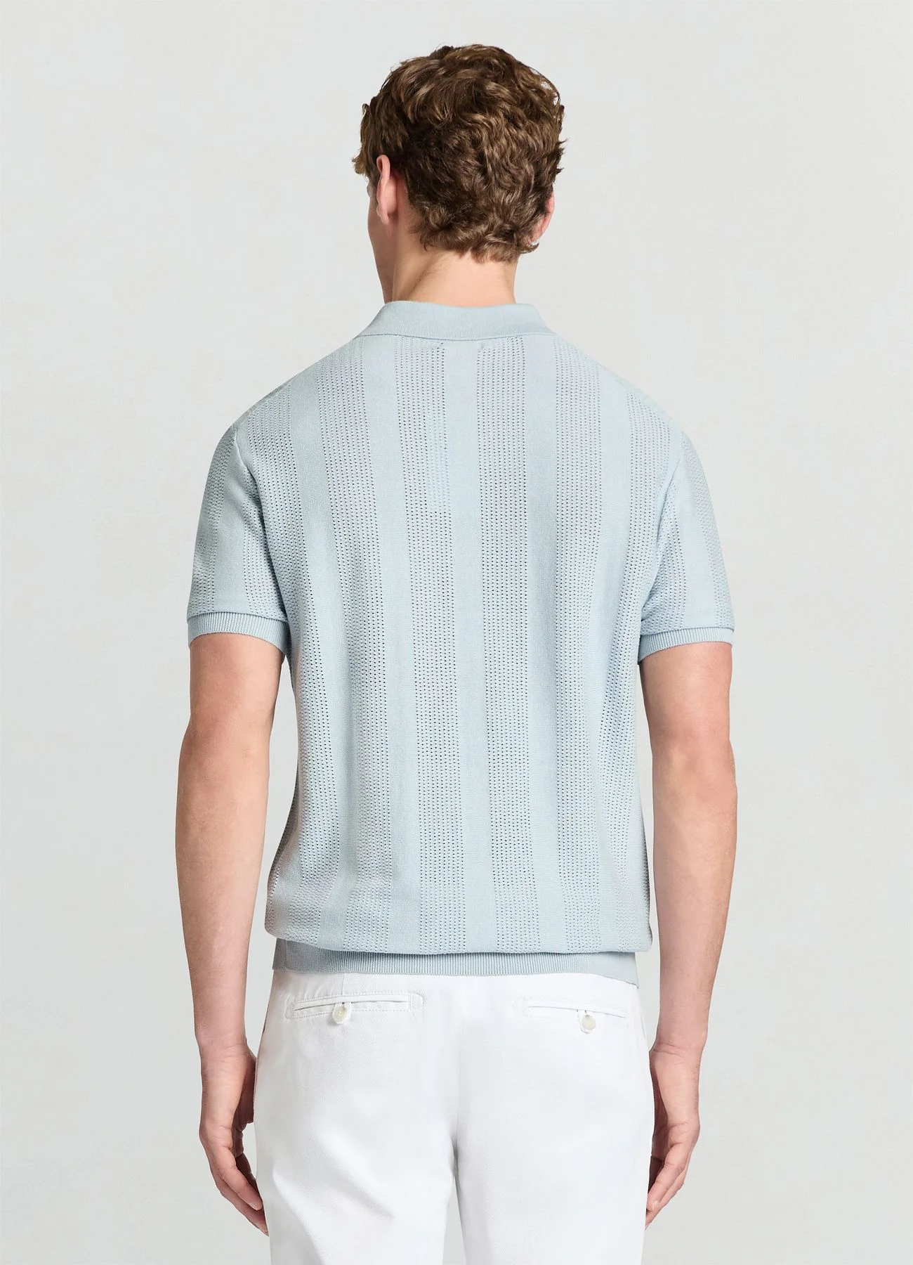T-shirt polo maglia lavorata