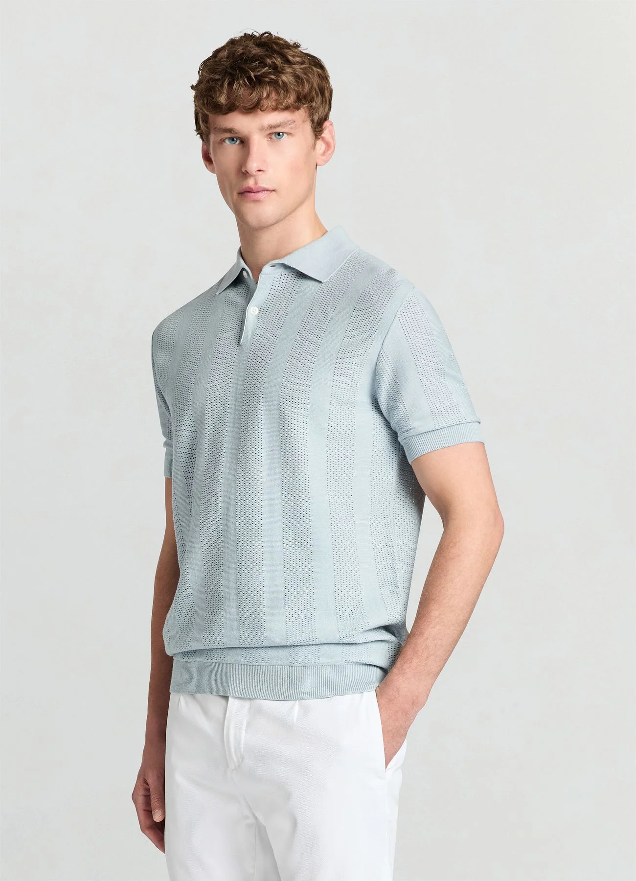 T-shirt polo maglia lavorata - Image 3