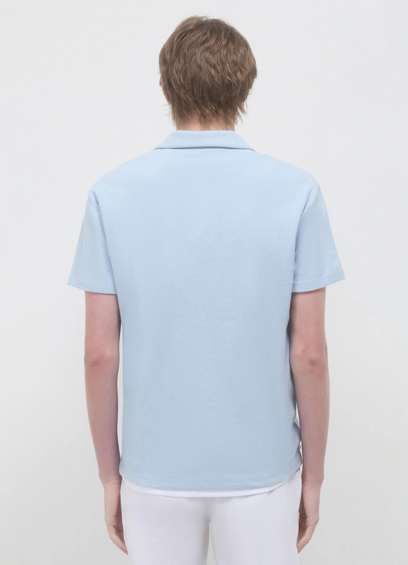 T-shirt polo misto cotone