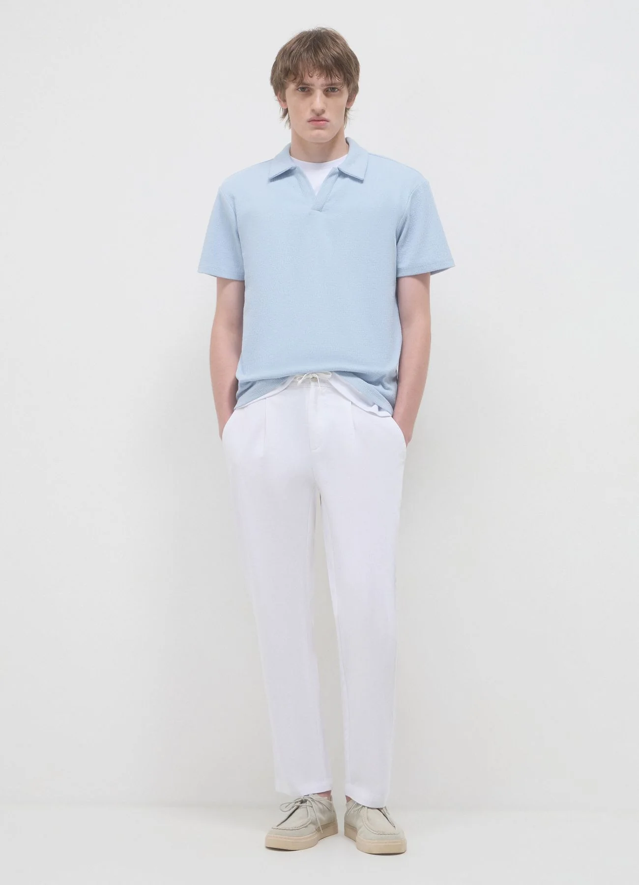 T-shirt polo misto cotone - Image 2