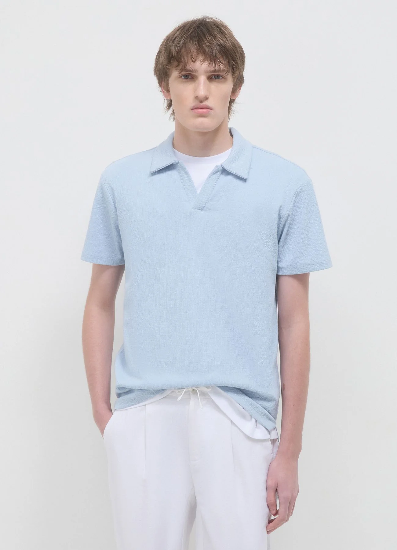 T-shirt polo misto cotone - Image 3