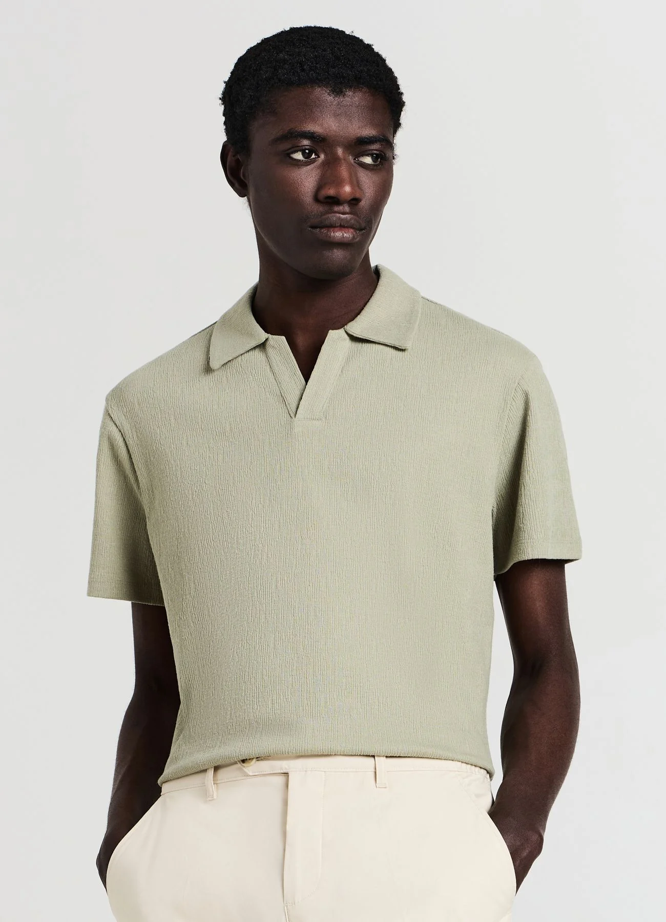 T-shirt polo misto cotone - Image 2