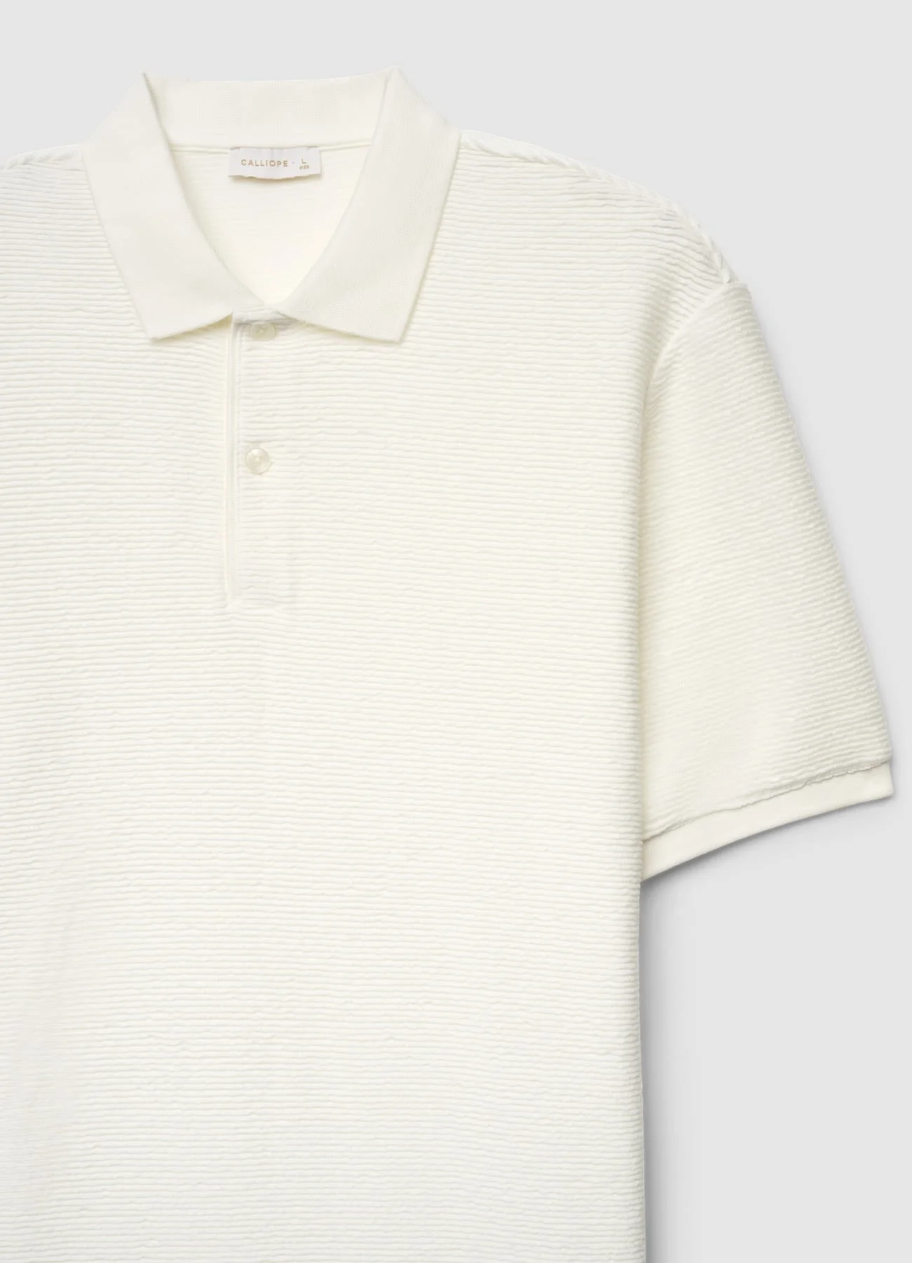 T-shirt polo tessuto operato - Image 5