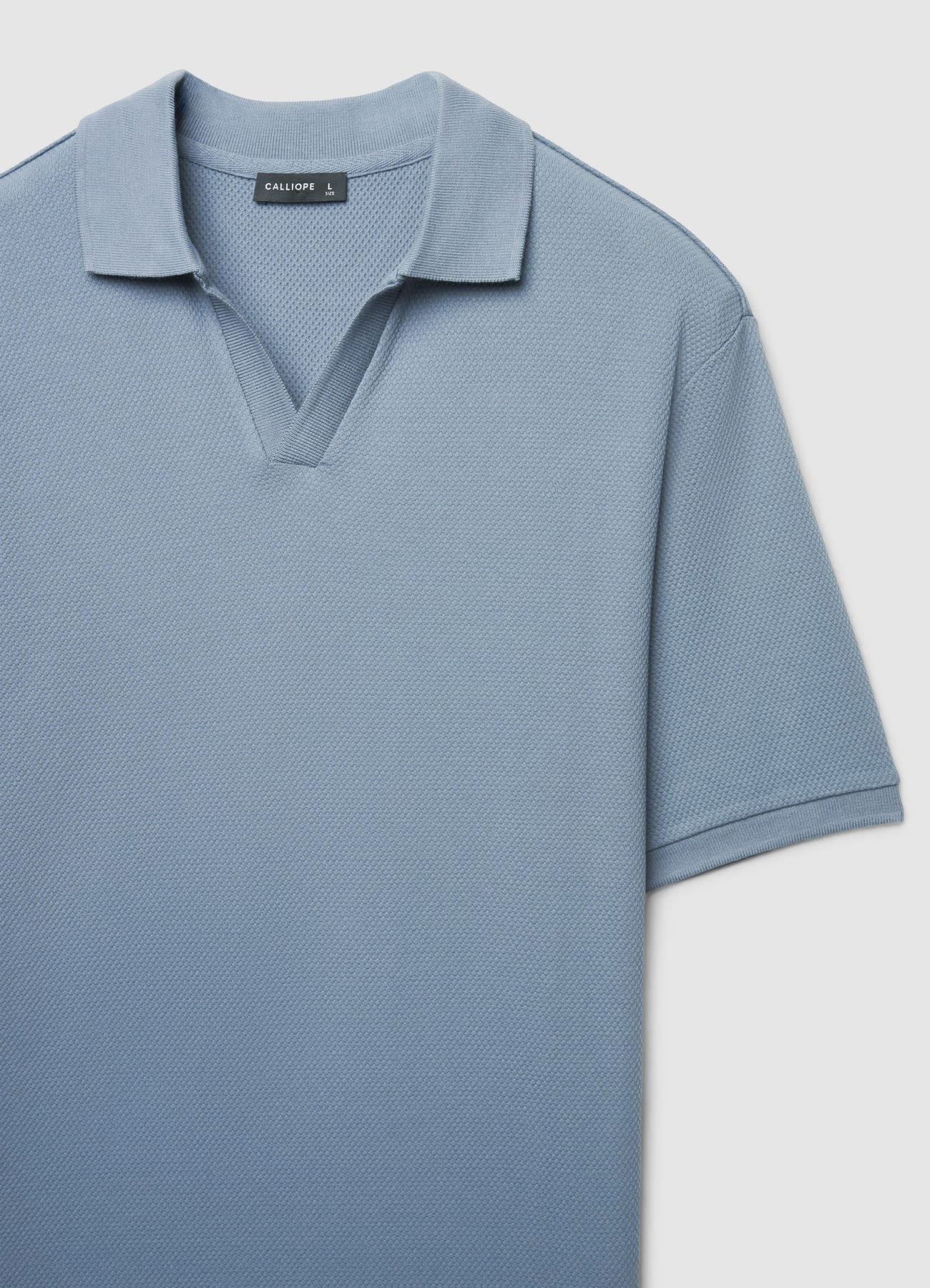 T-shirt polo tessuto operato - Image 6