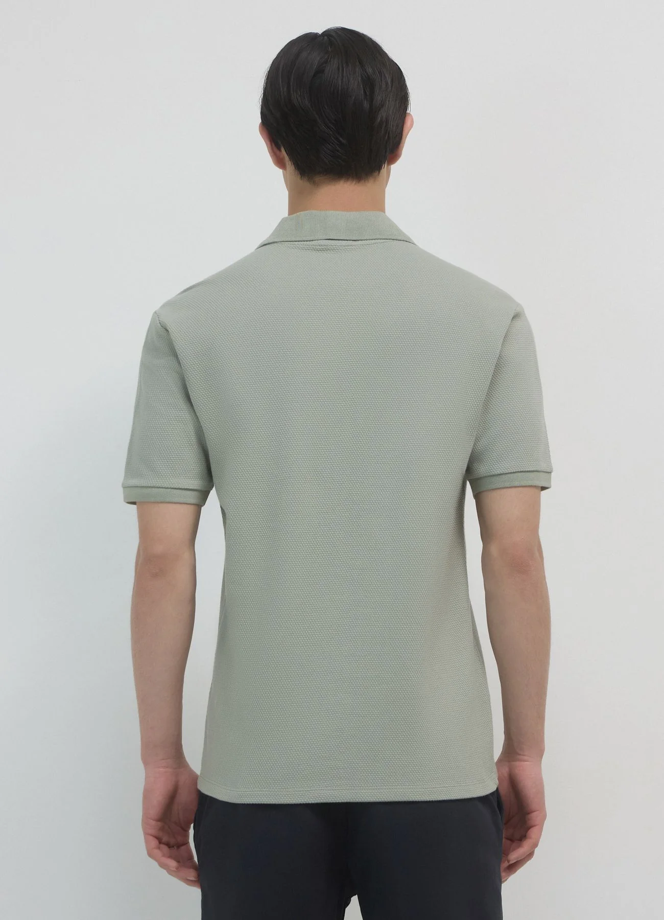 T-shirt polo tessuto operato - Image 3