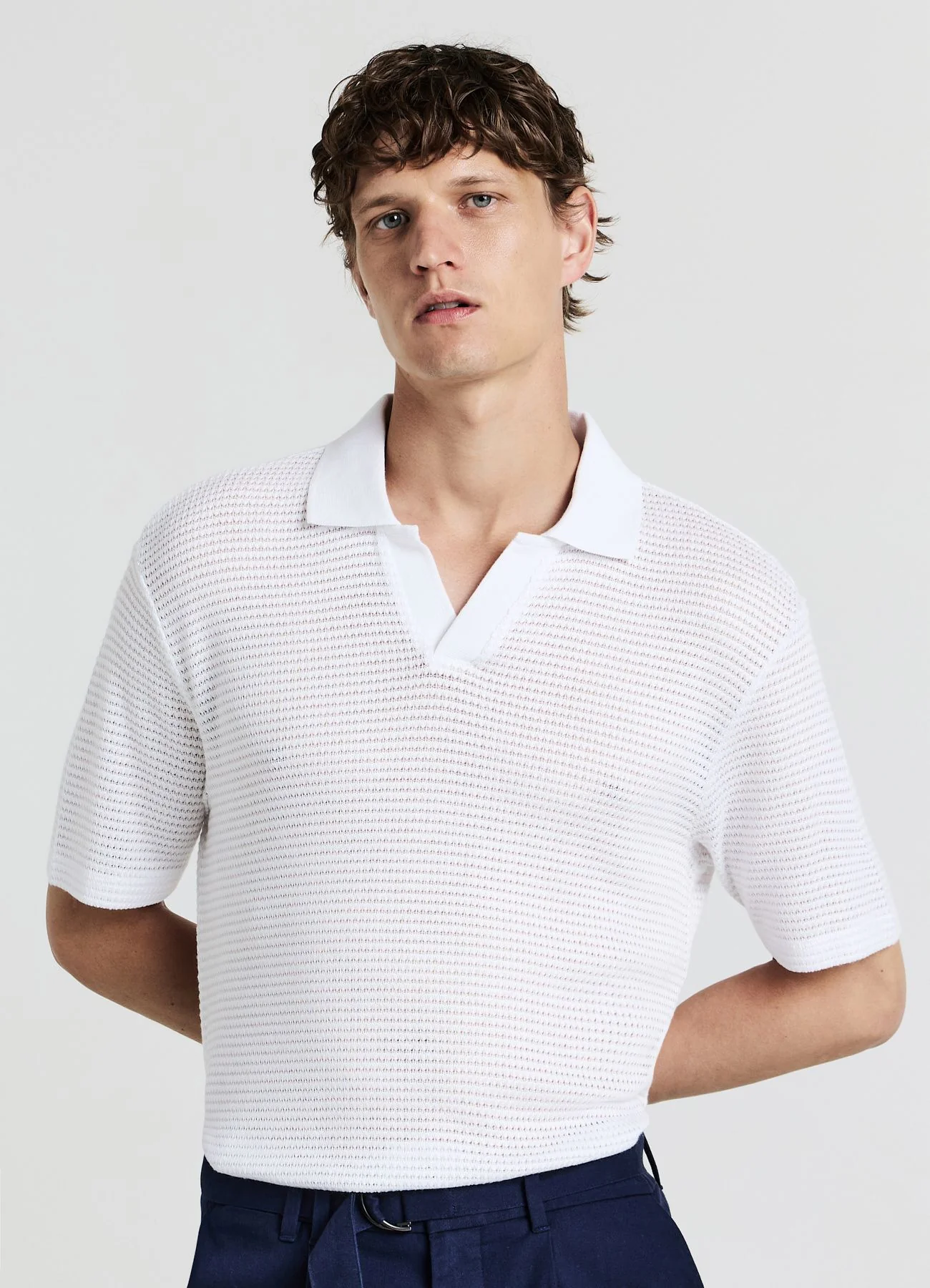 T-shirt polo traforata - Image 3
