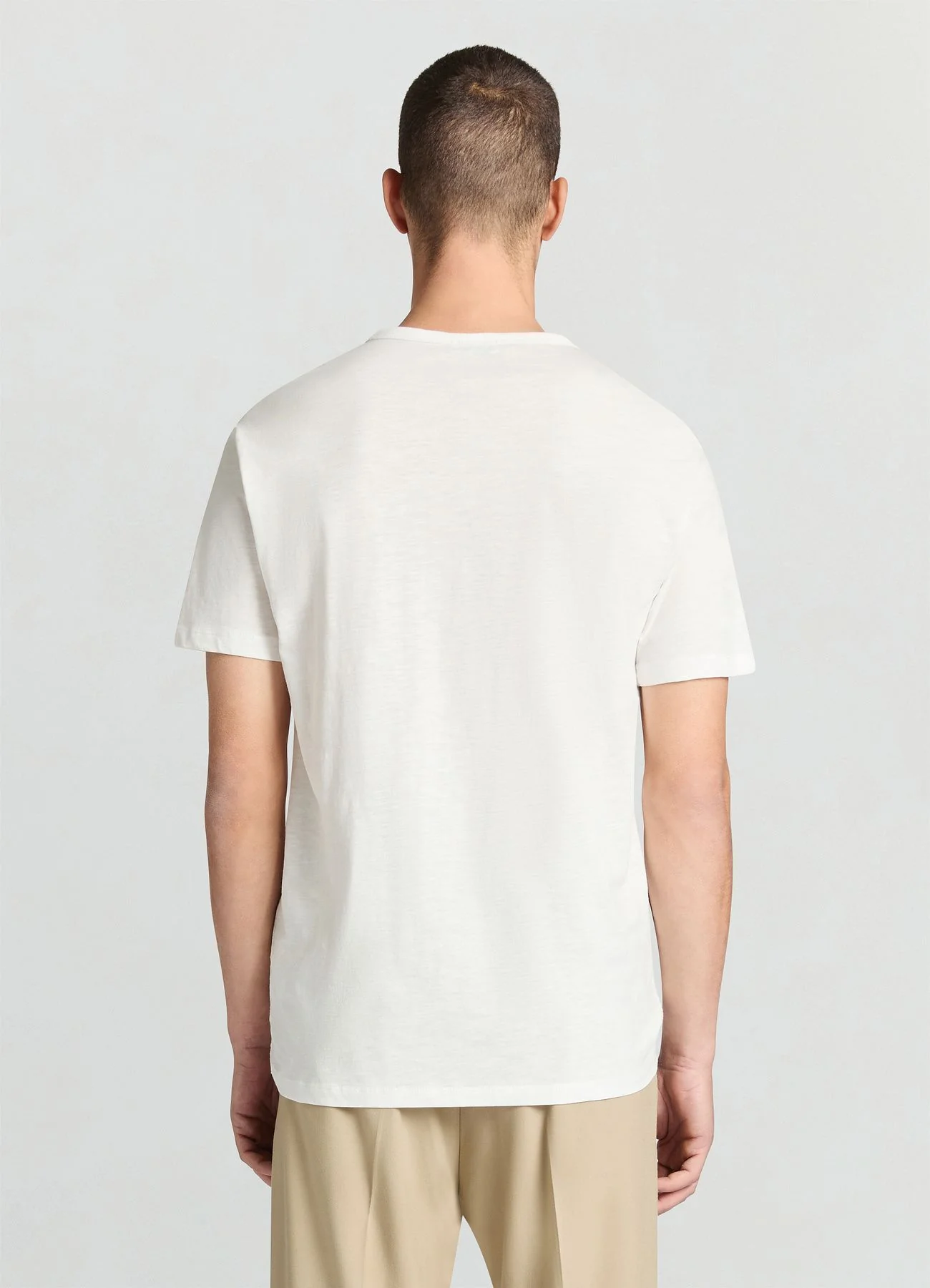 T-shirt serafino a tinta unita - Image 3