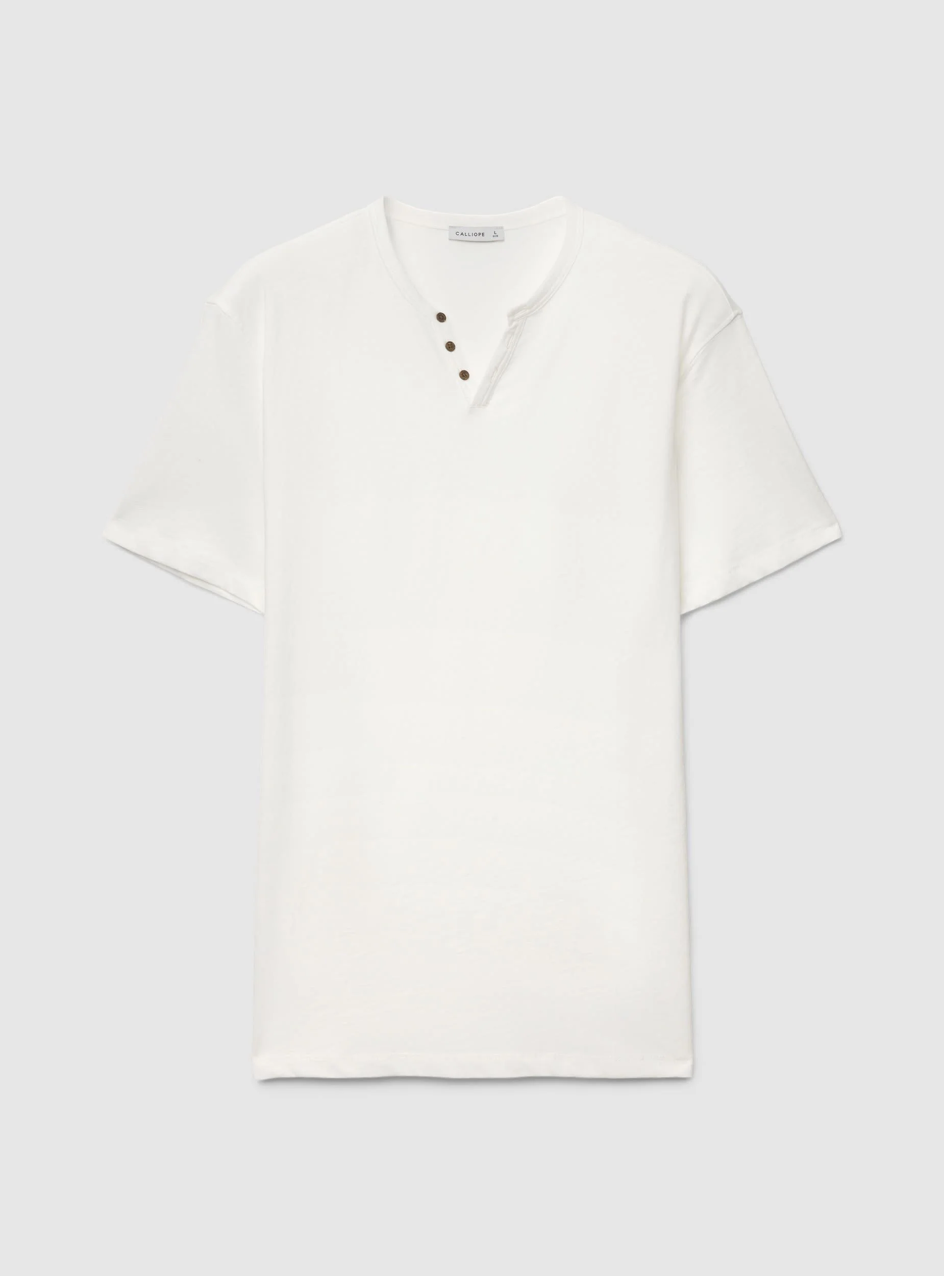 T-shirt serafino a tinta unita - Image 4