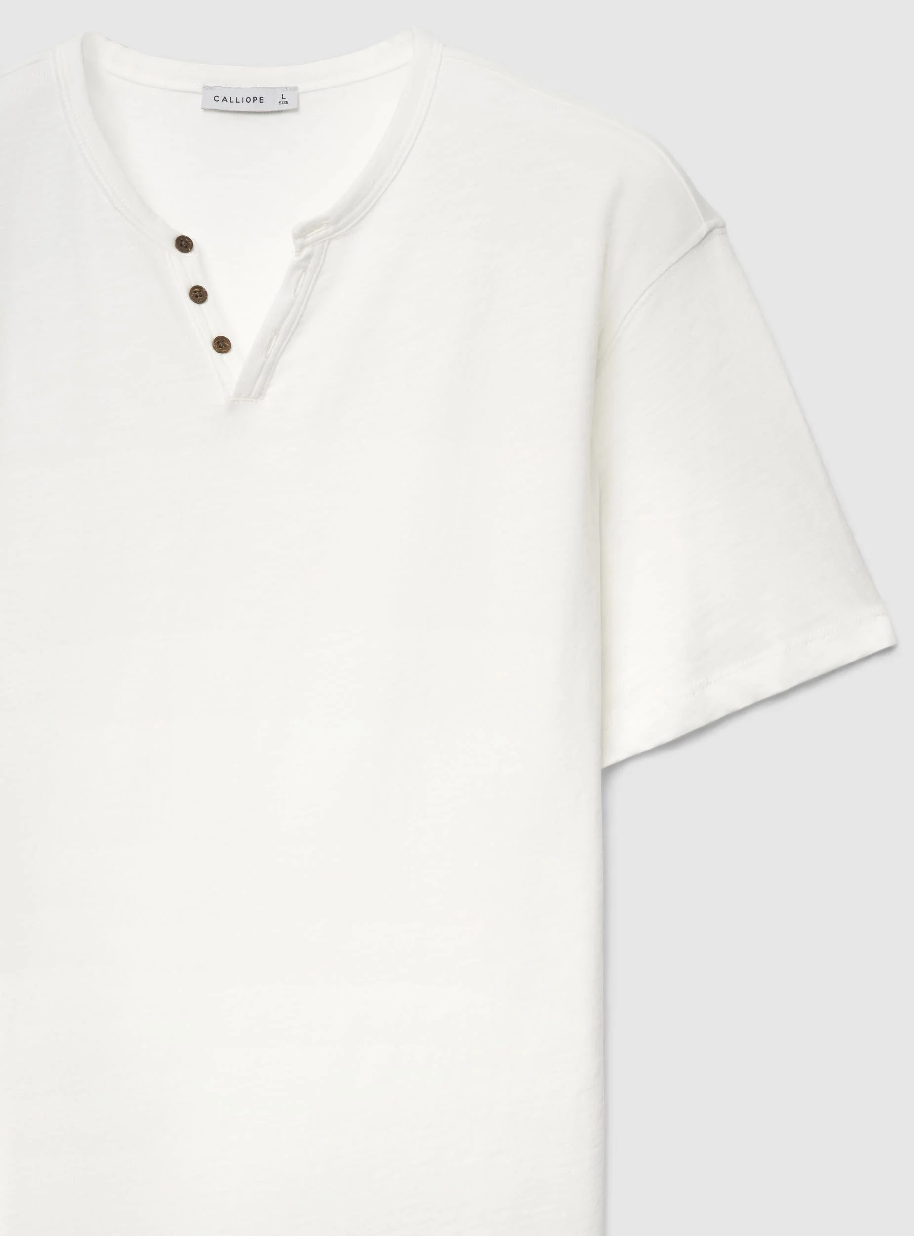 T-shirt serafino a tinta unita - Image 5