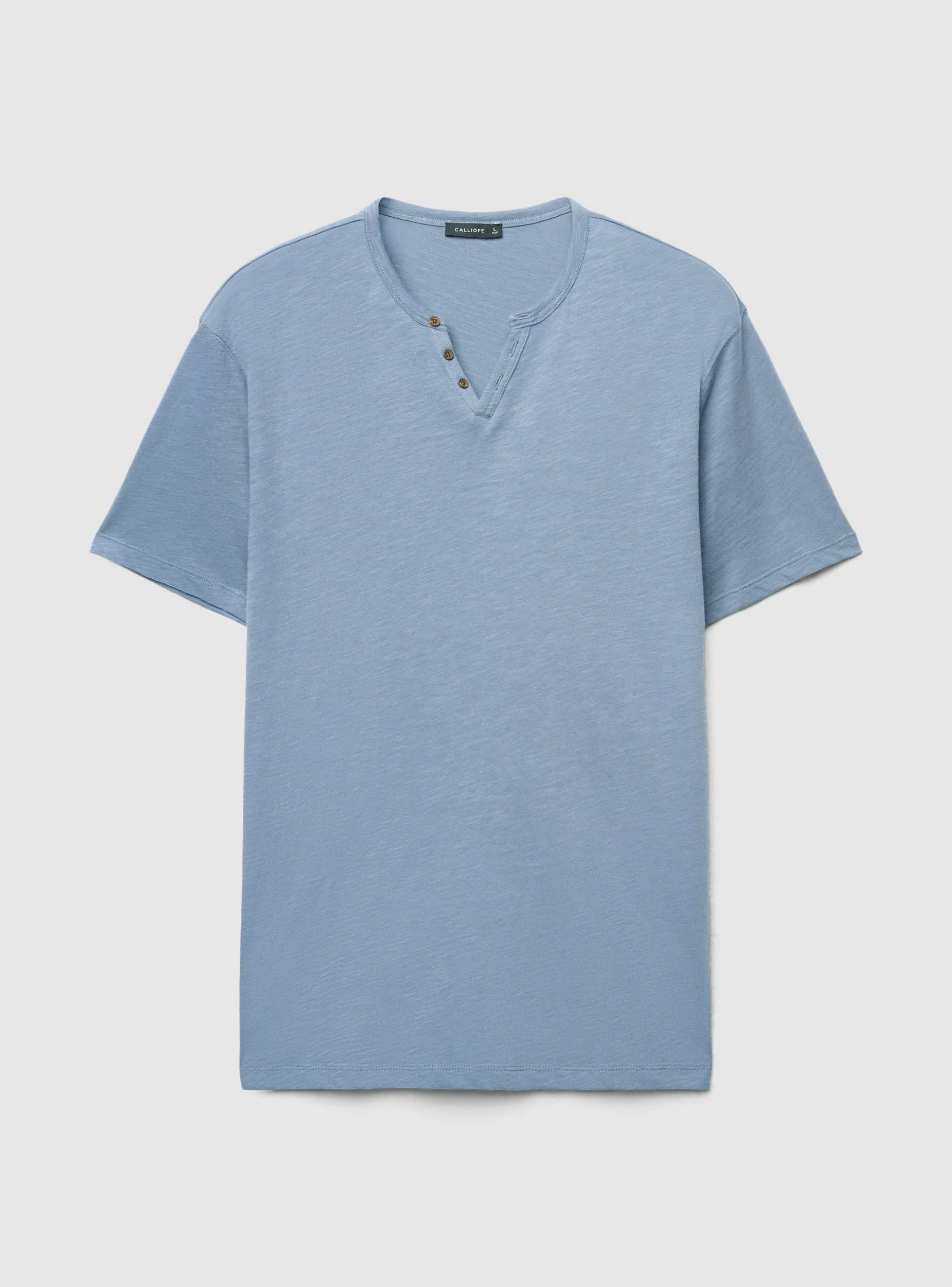 T-shirt serafino a tinta unita - Image 5