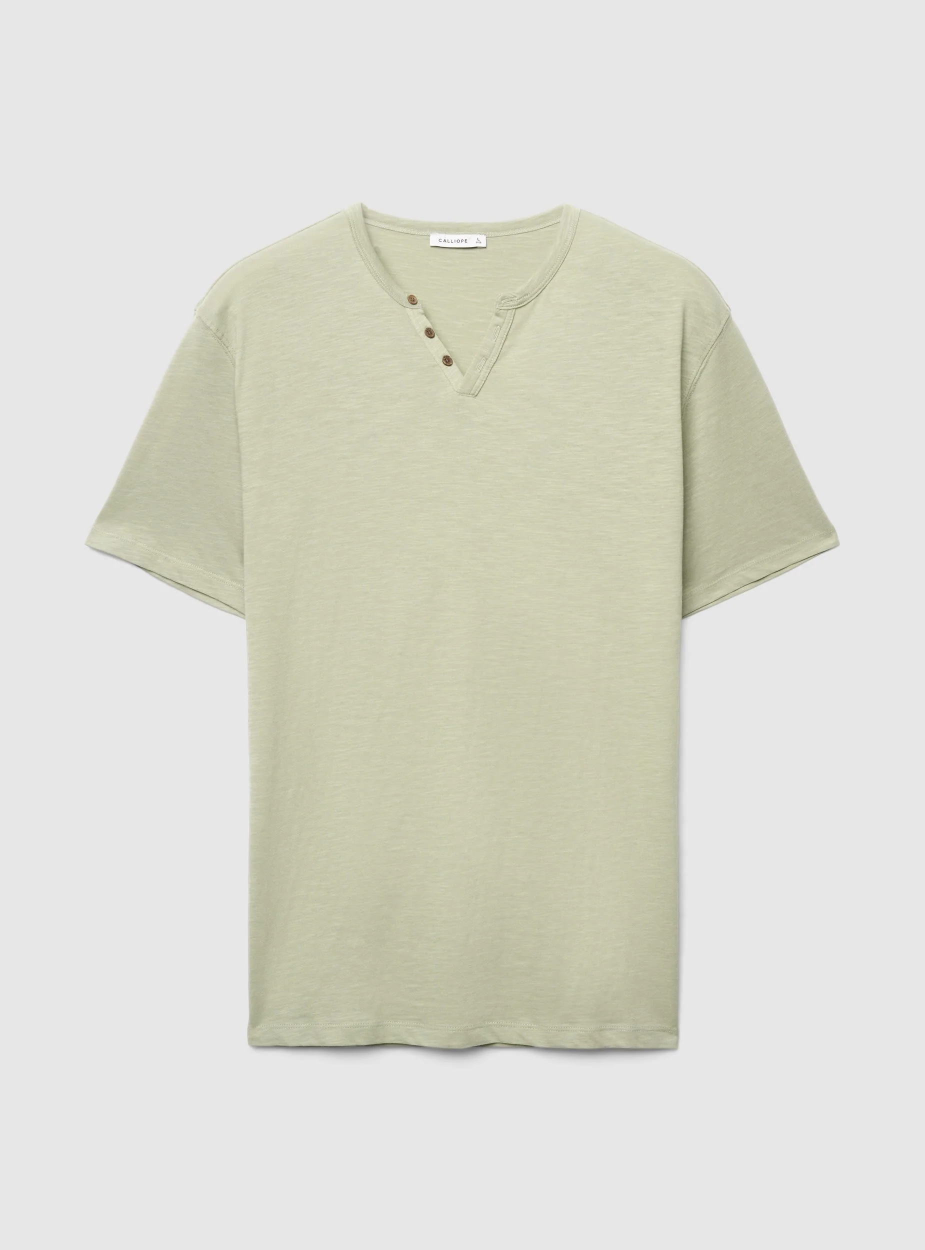 T-shirt serafino a tinta unita - Image 6