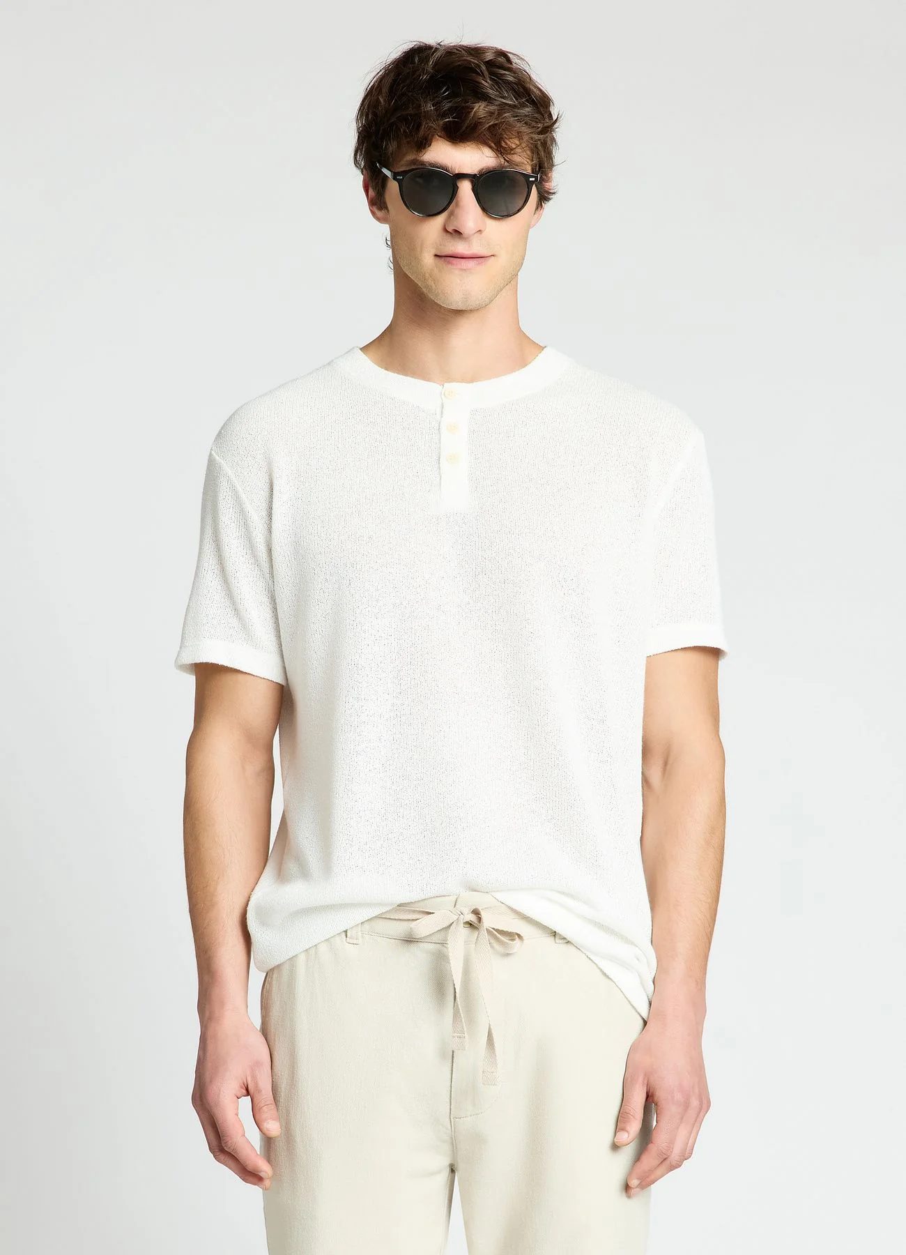 T-shirt serafino traforata