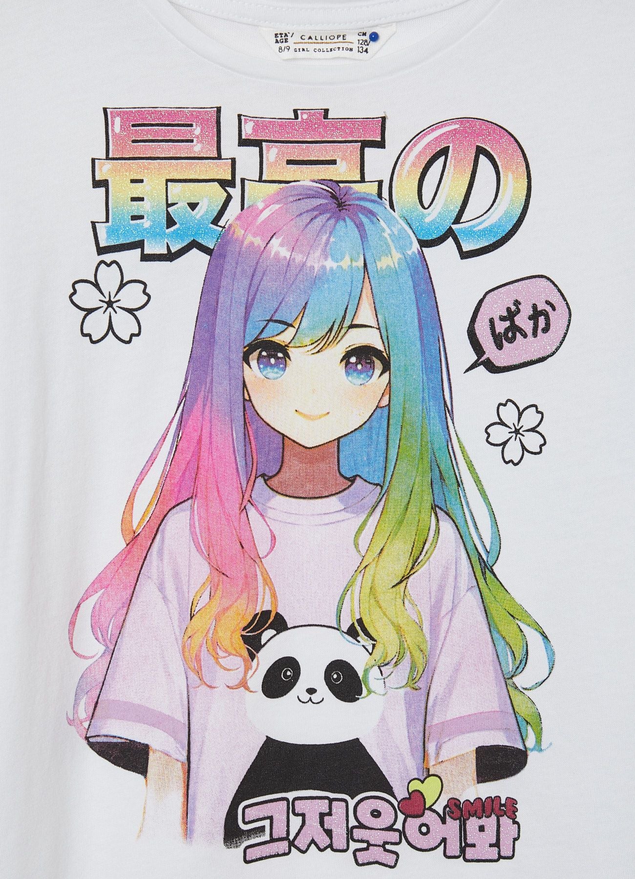 T-shirt stampa manga - Image 4