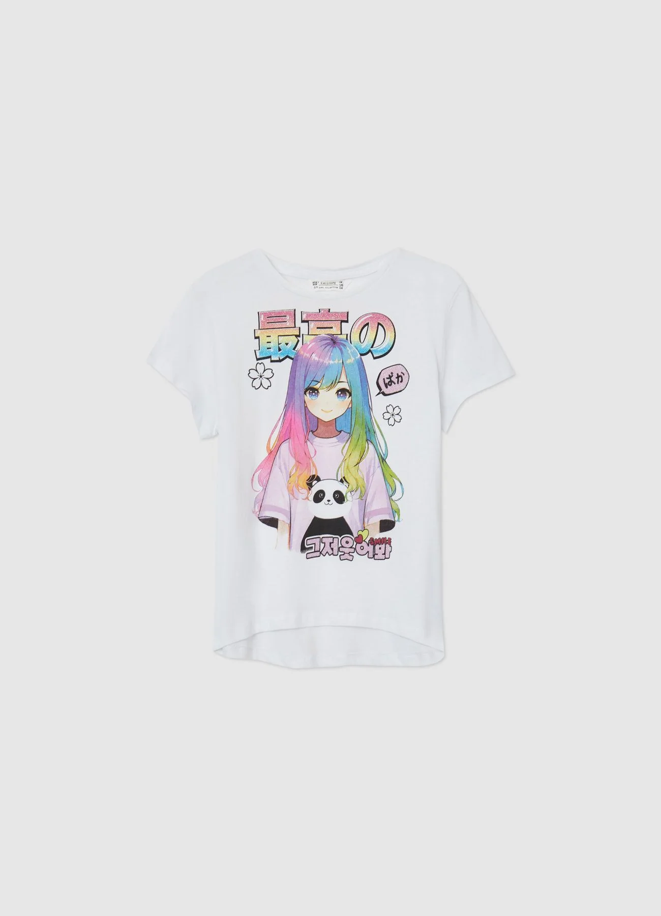 T-shirt stampa manga - Image 5