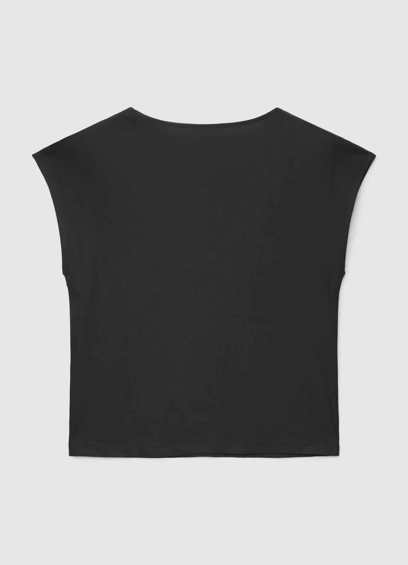 T-shirt tinta unita con manica ad aletta - Image 4