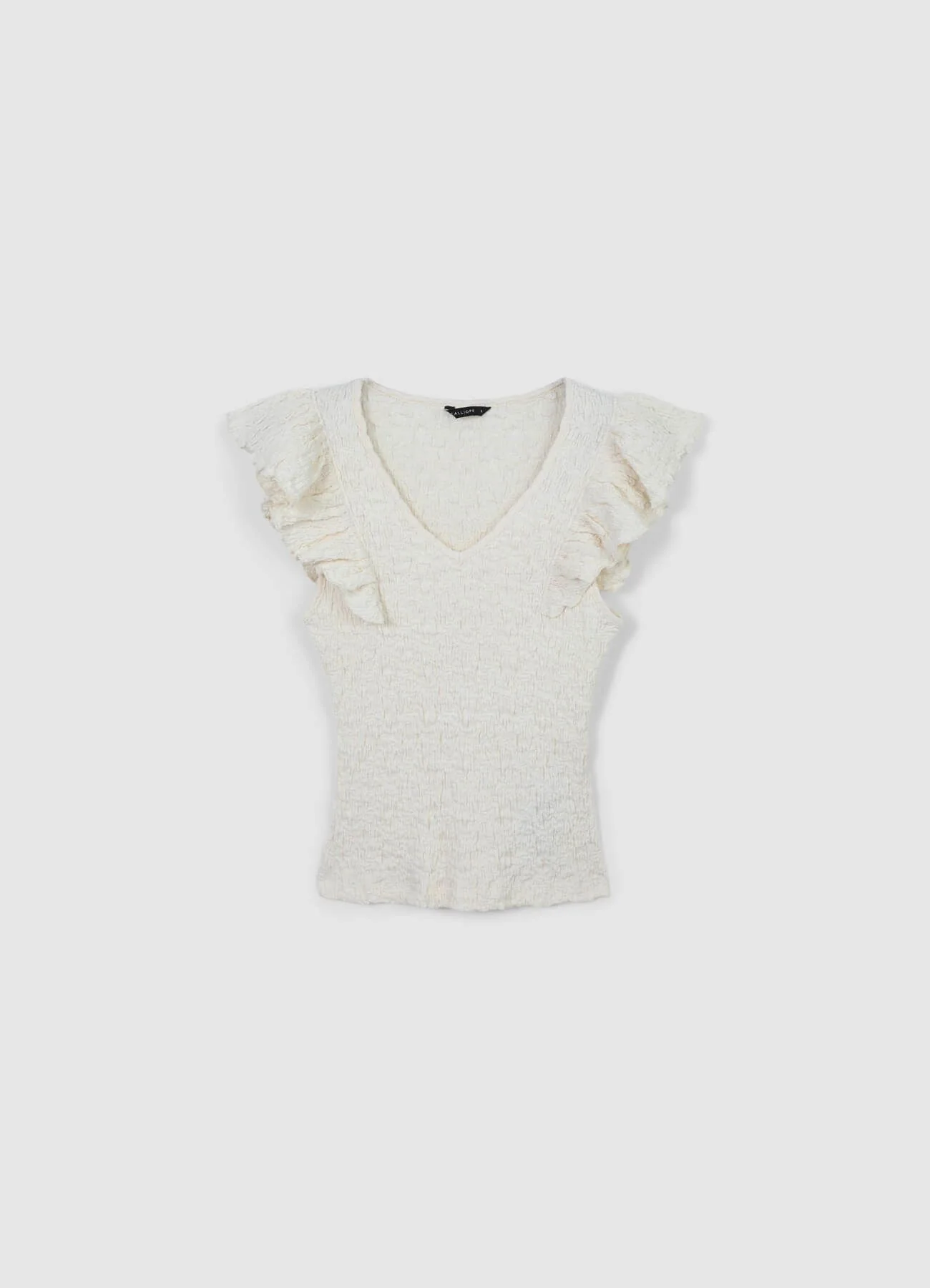 T-shirt volant tessuto bubble - Image 4