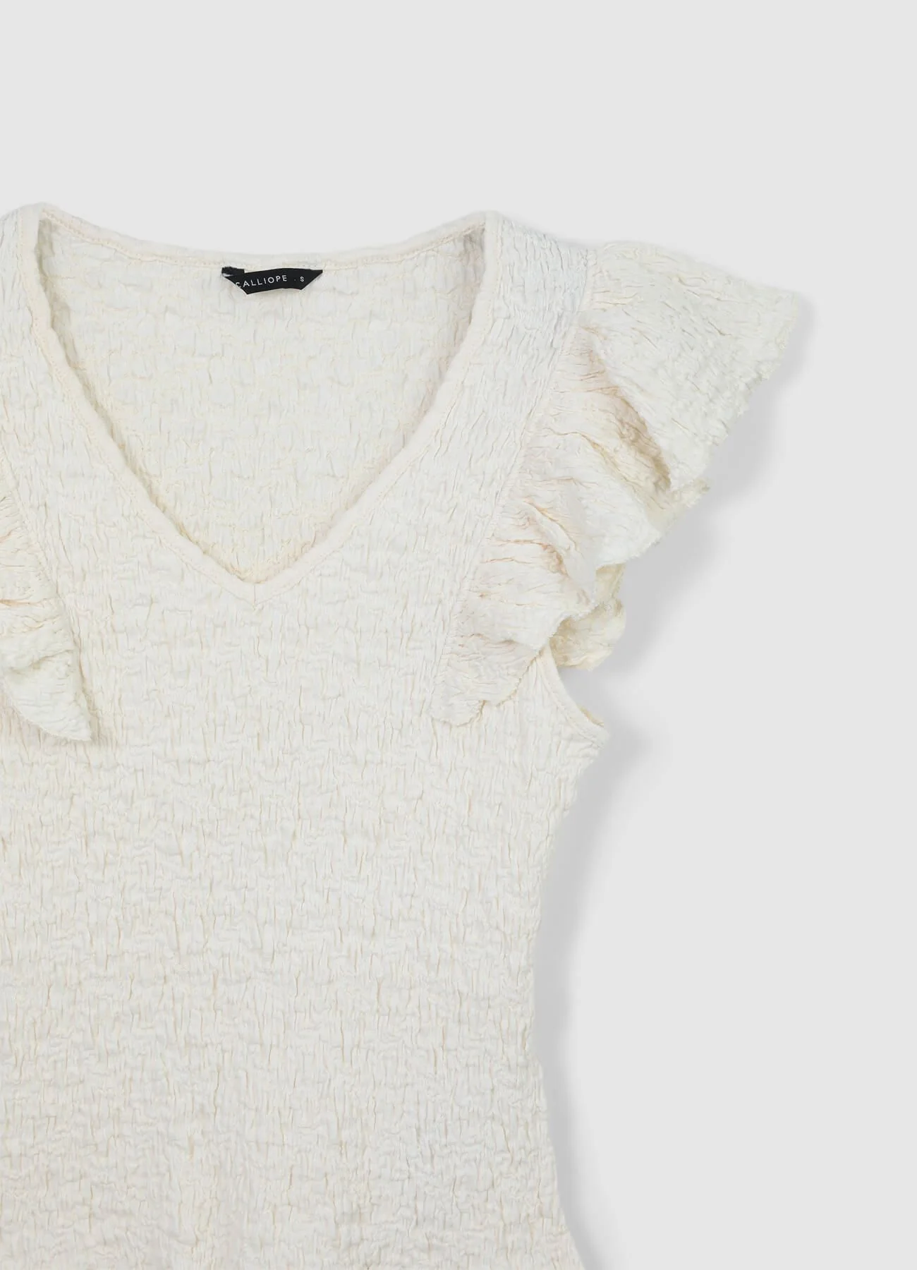 T-shirt volant tessuto bubble - Image 5