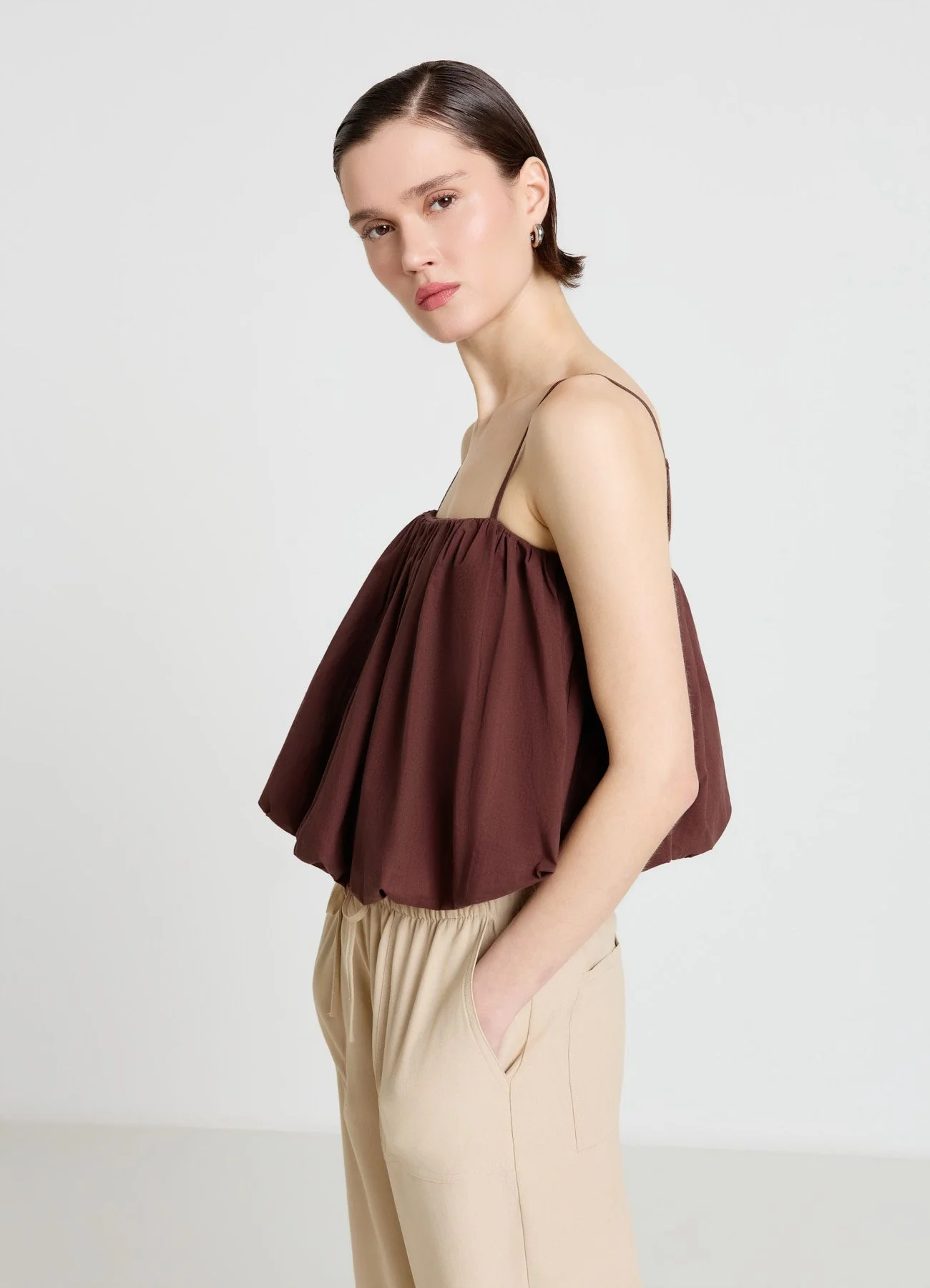 Top a palloncino con spalline sottili - Image 4