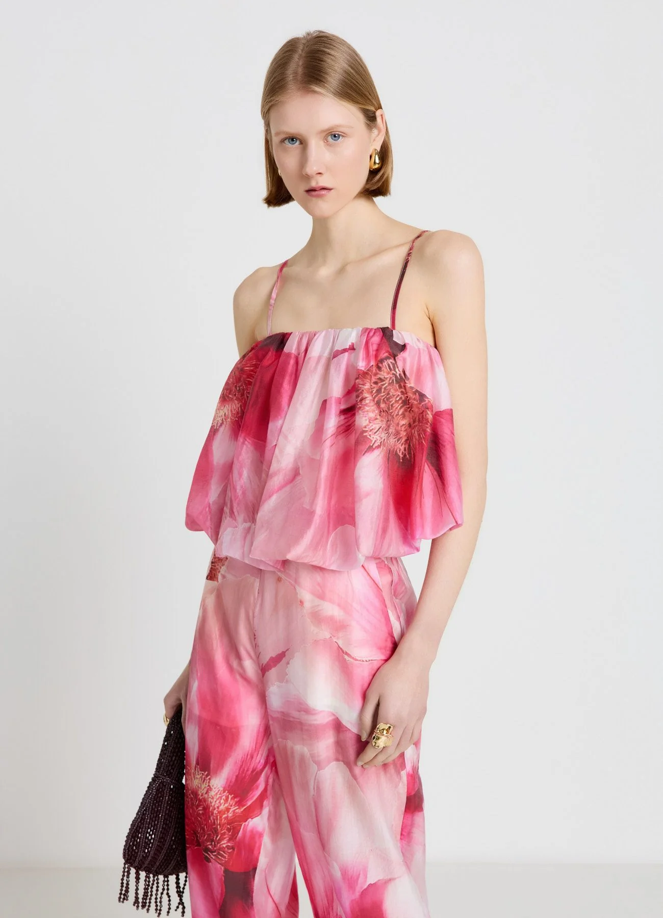 Top a palloncino con stampa fiori - Image 7