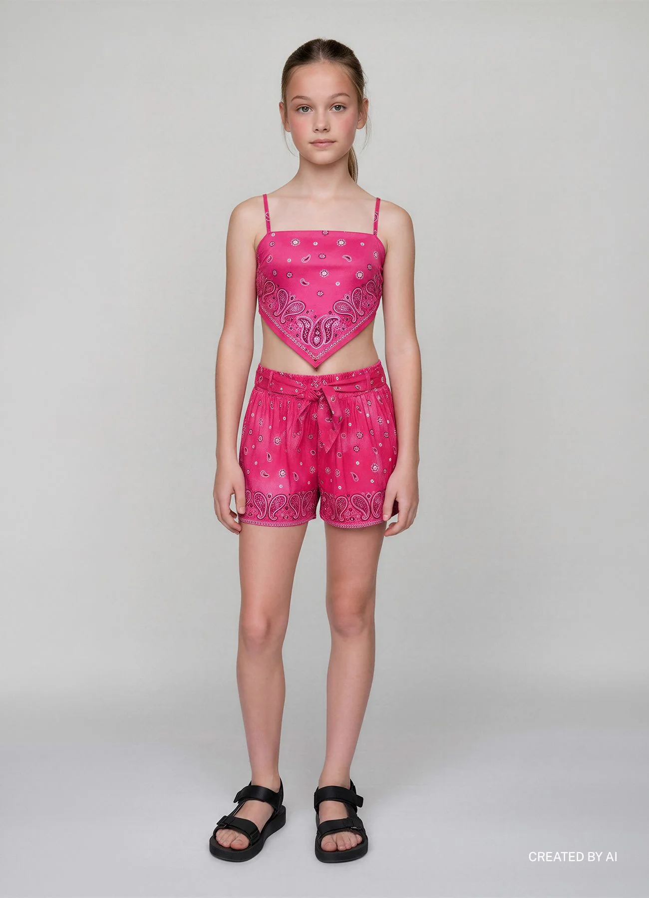 Top bandana con stampa paisley - Image 4