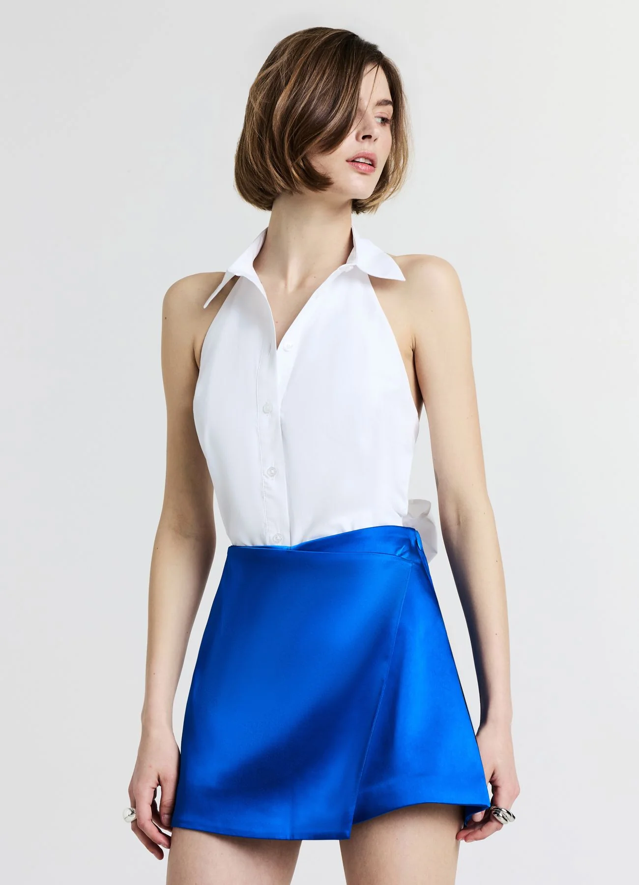 Top camicia halterneck - Image 2