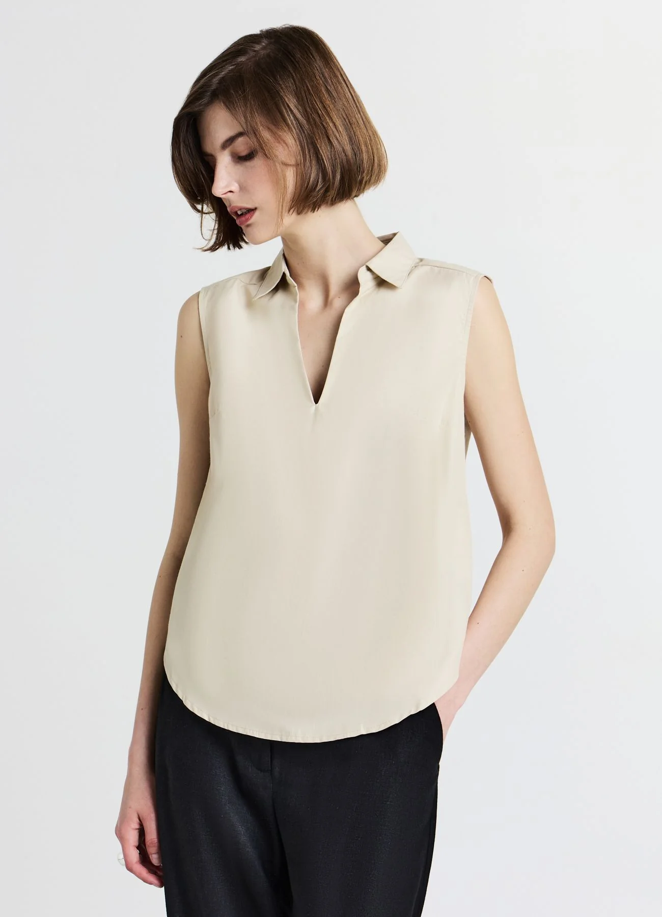 Top collo a camicia - Image 3