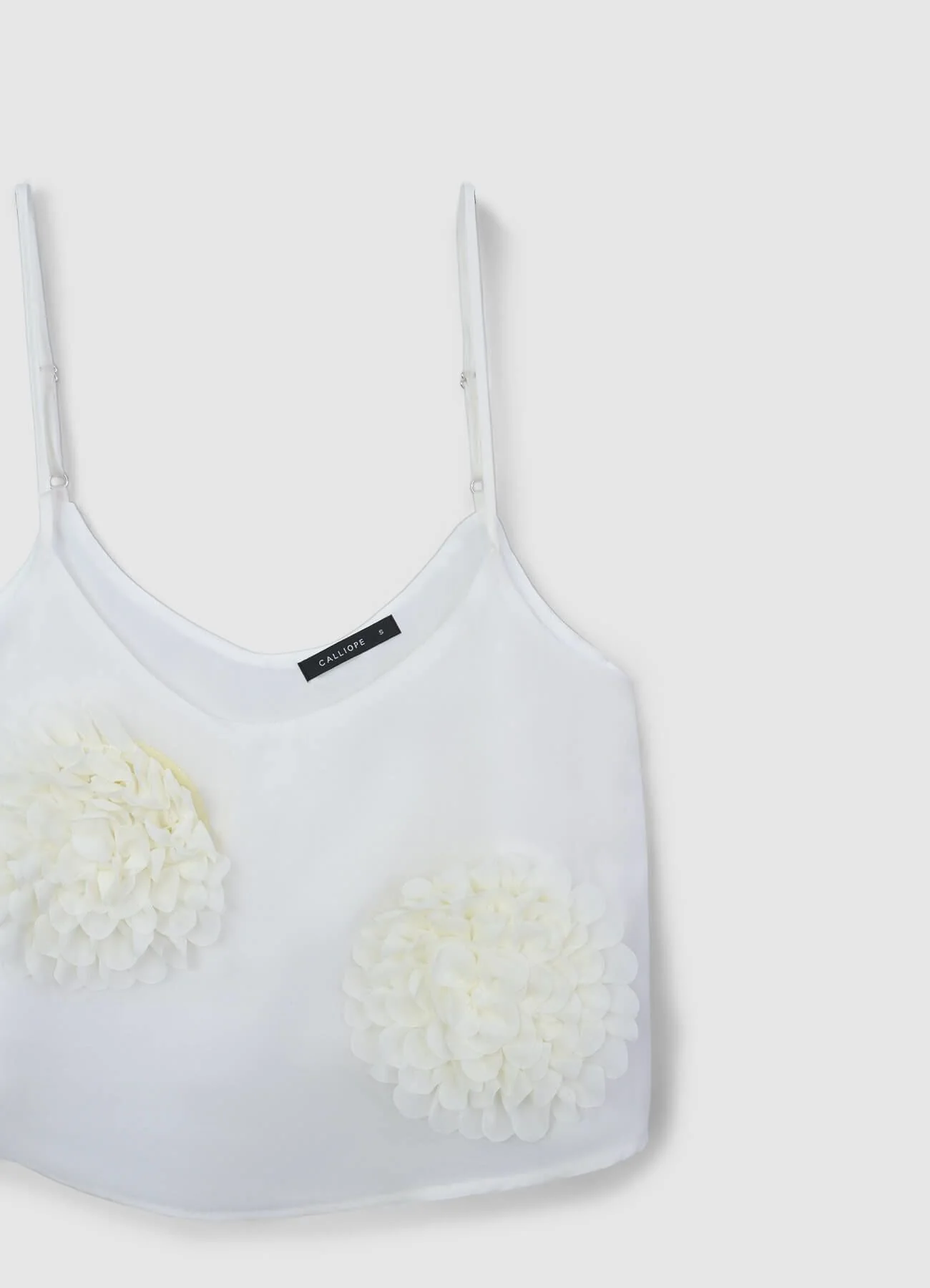 Top crop fiori applicati - Image 4