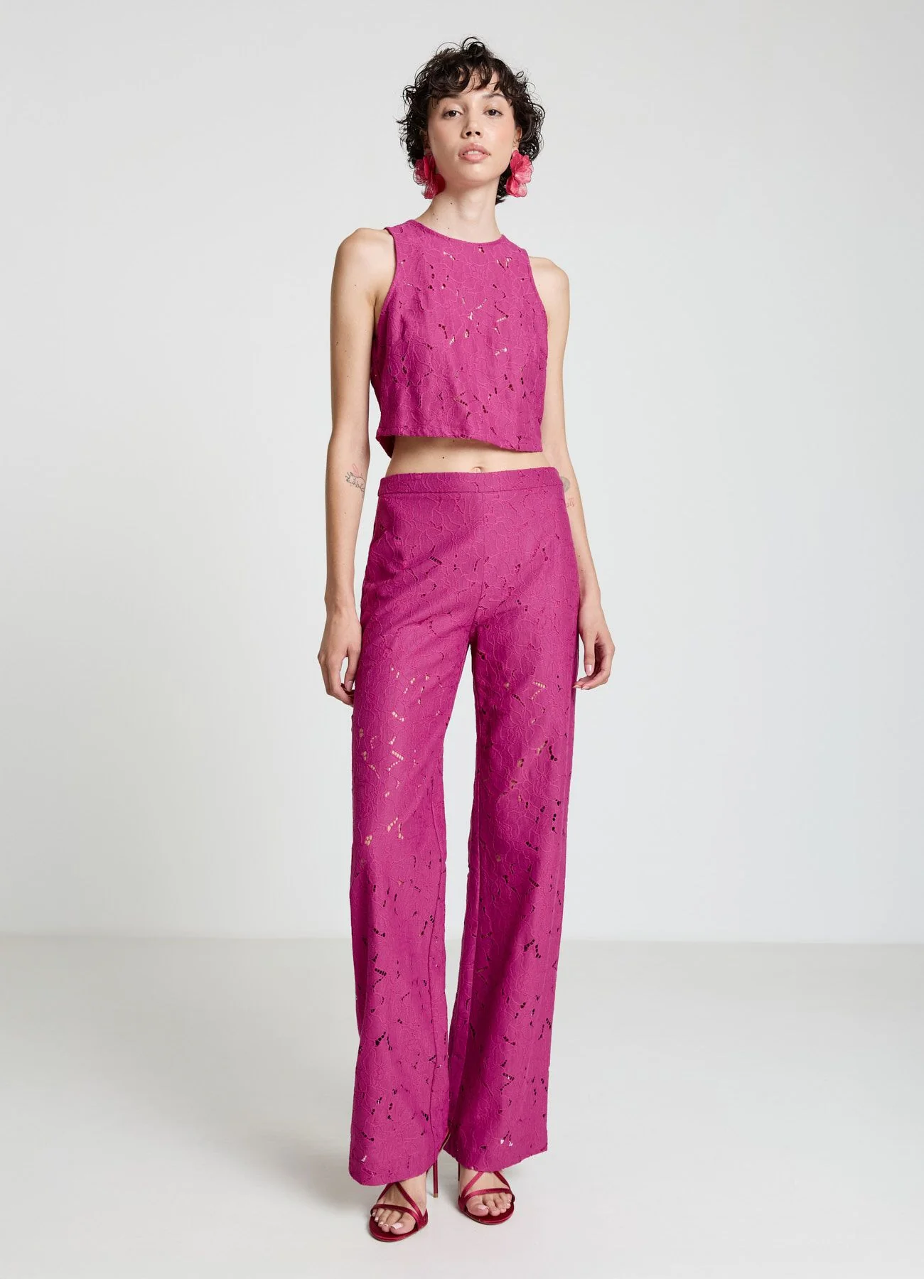 Top in pizzo con zip - Image 3