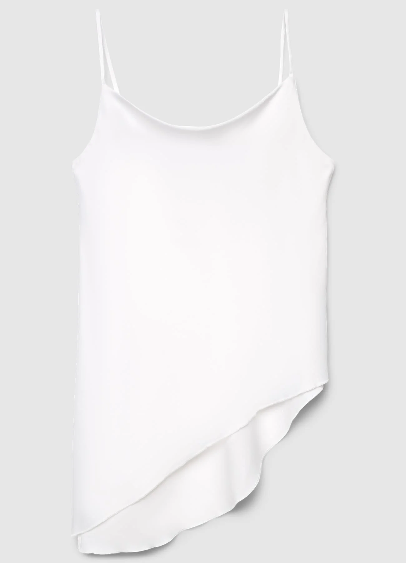 Top lungo asimmetrico similsatin - Image 6