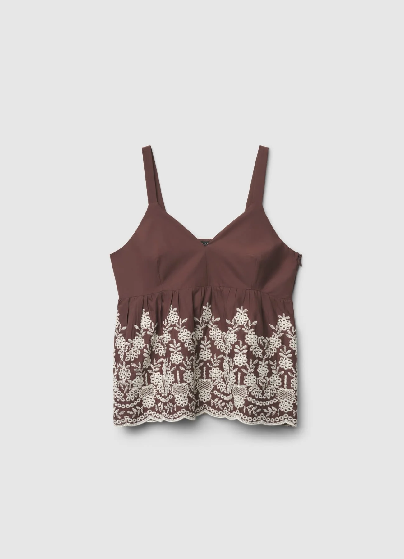 Top peplo con ricamo floreale - Image 4