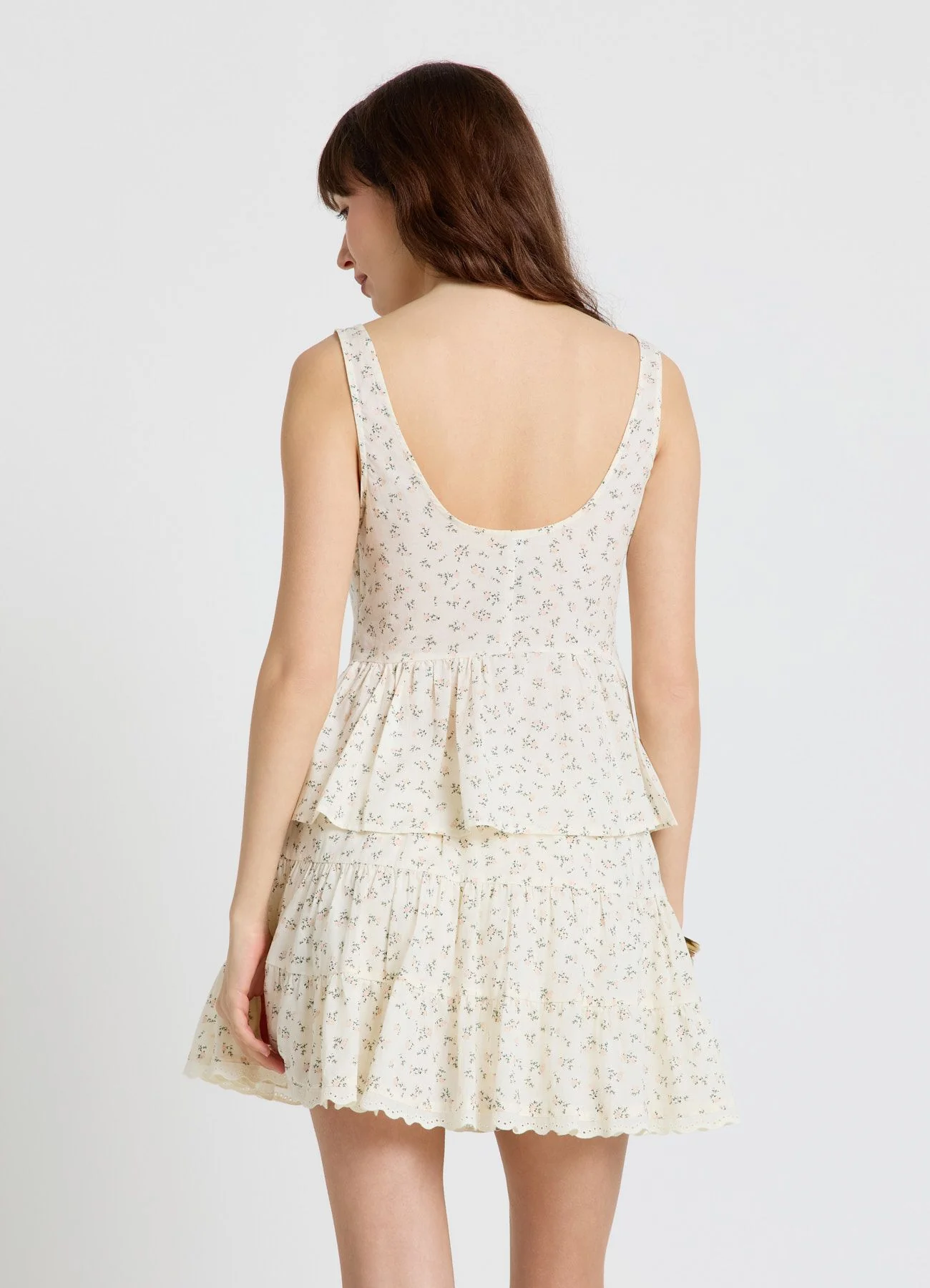 Top peplum con stampa fiorellini - Image 2