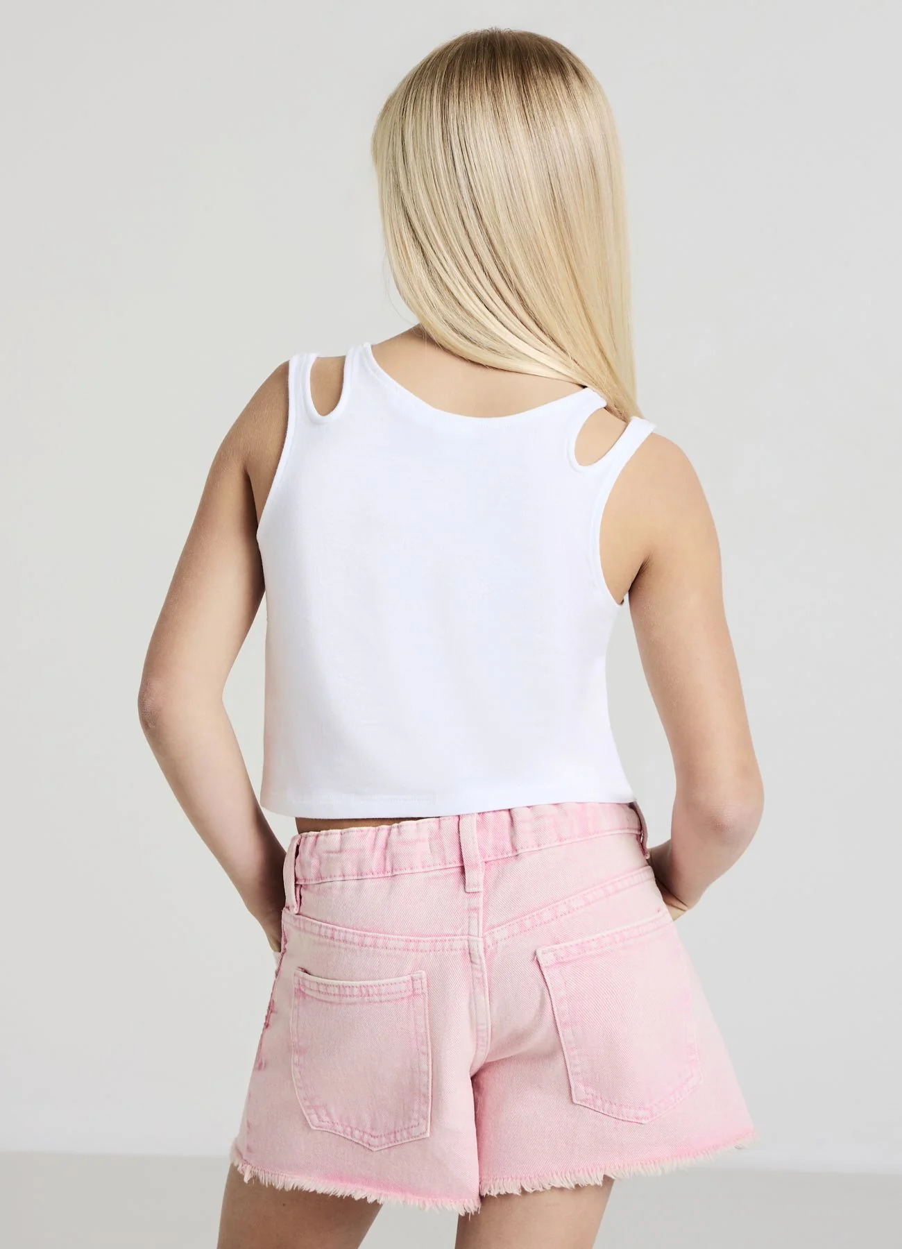 Top stampa Stitch e Angel