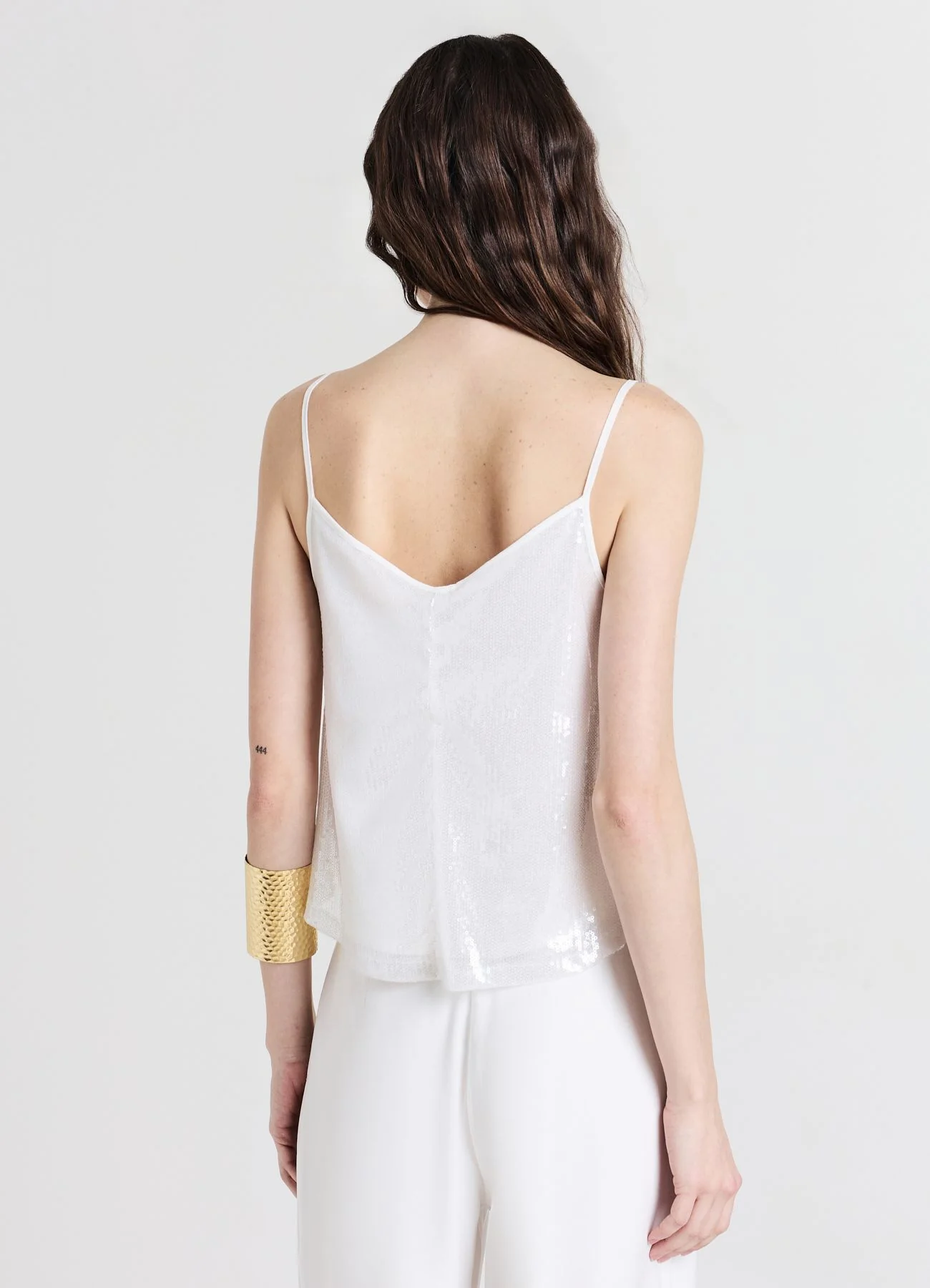 Top svasato paillettes