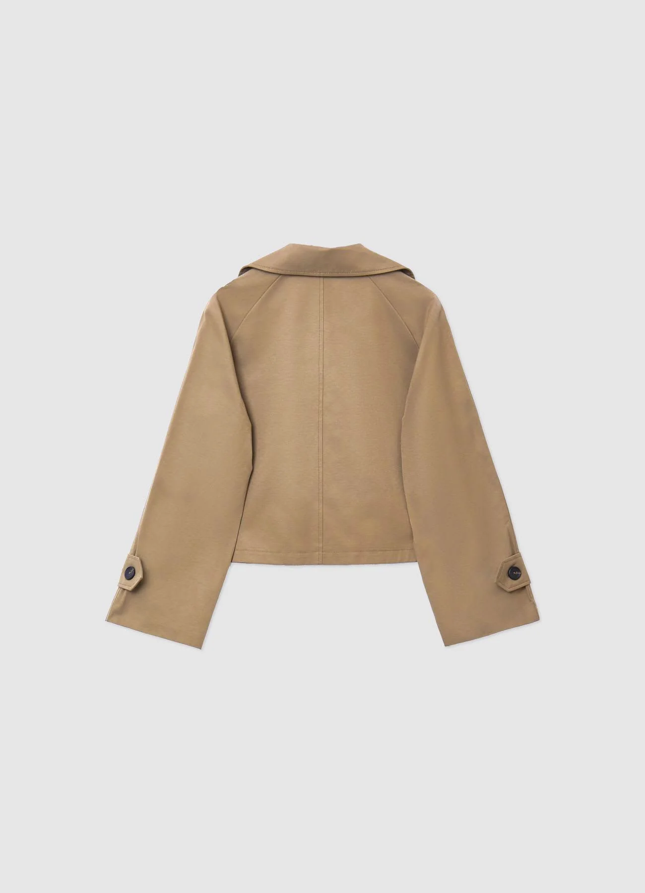 Trench corto con rever e bottoni - Image 6