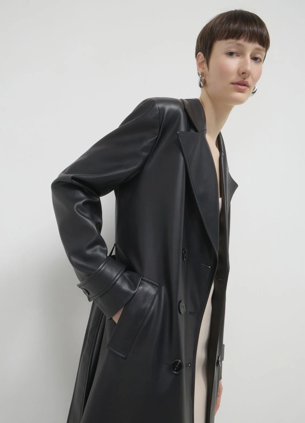 Trench lungo similpelle - Image 3