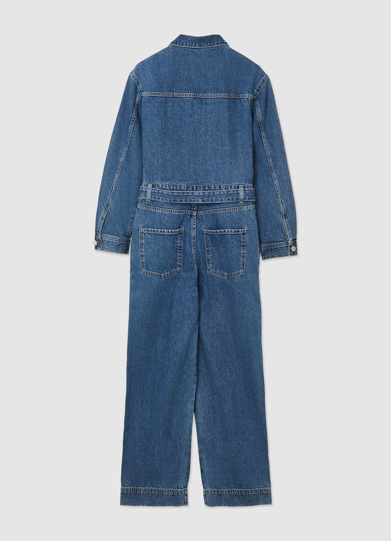 Tuta denim con cintura - Image 5