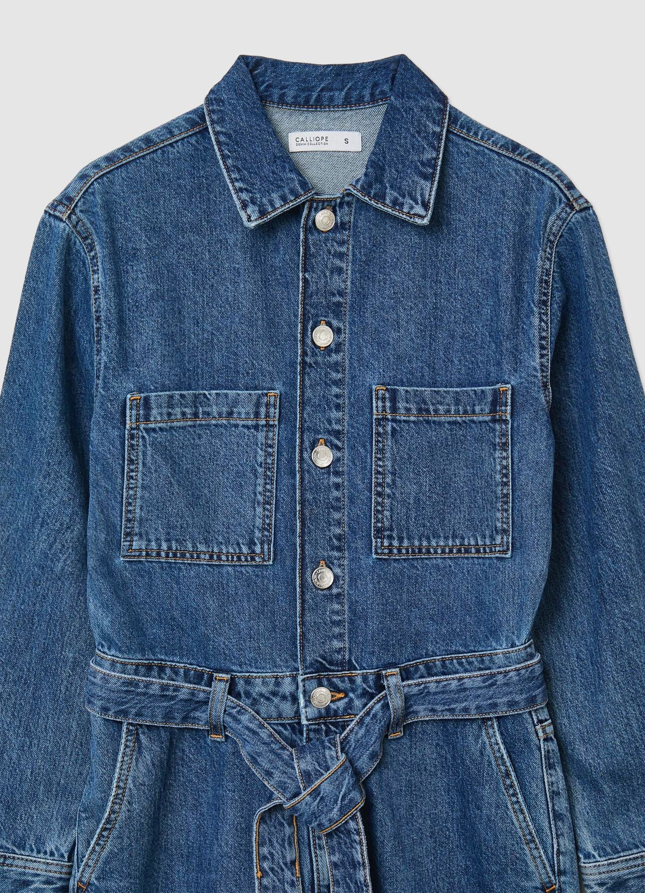 Tuta denim con cintura - Image 6