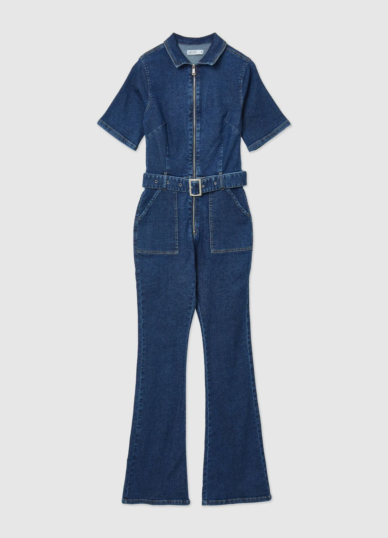 Tuta denim con cintura - Image 7