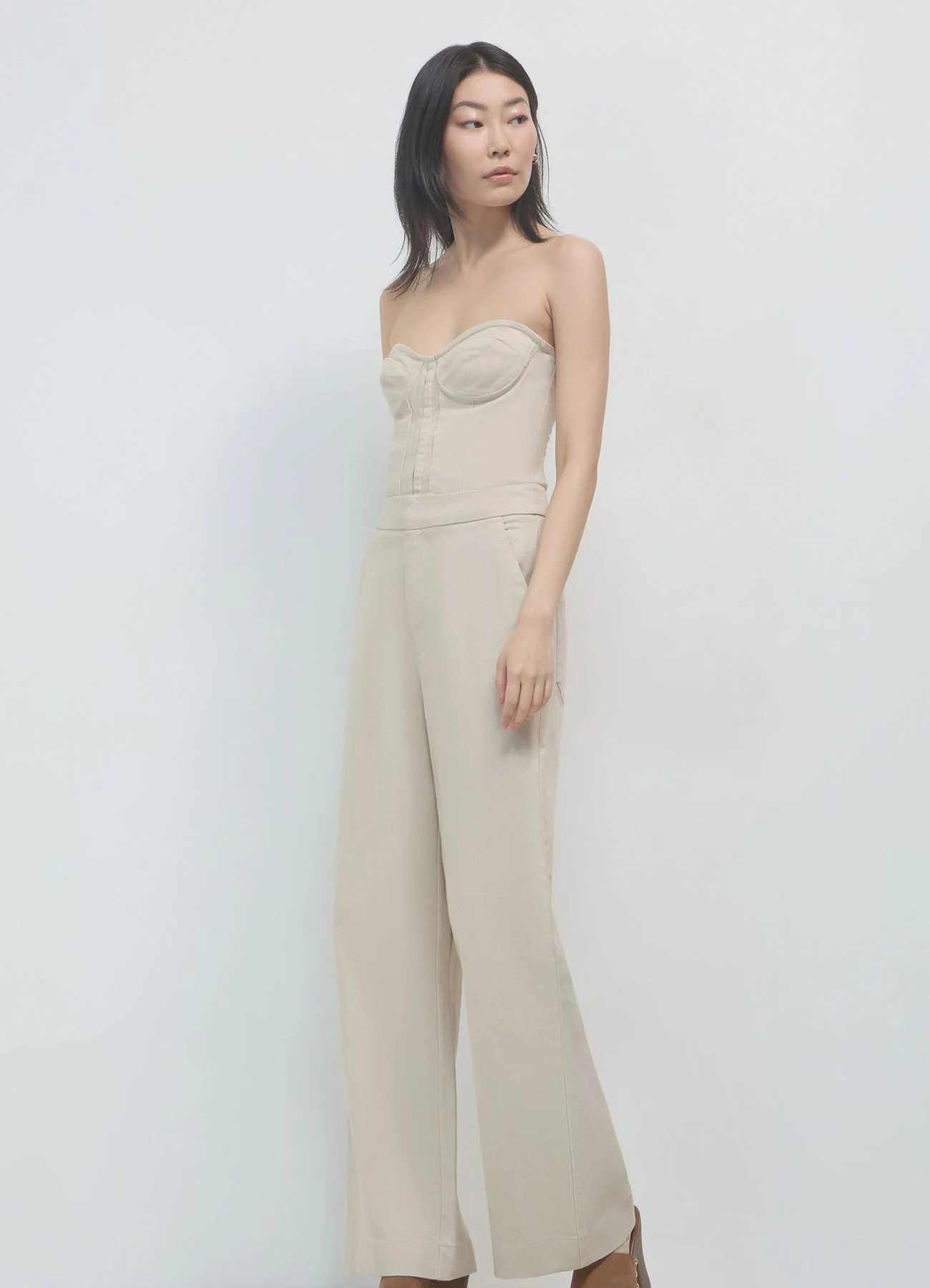 Tuta palazzo bustier