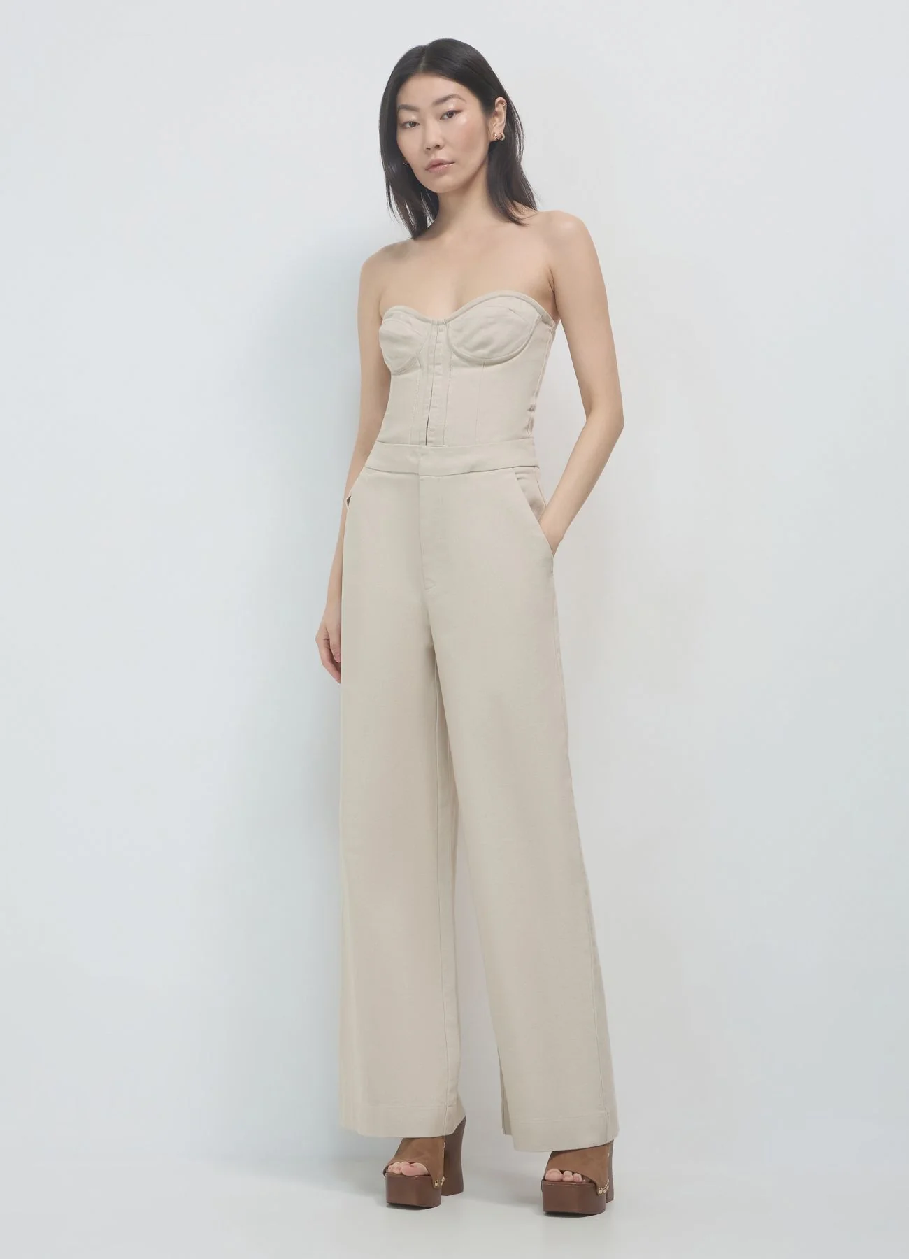 Tuta palazzo bustier - Image 3