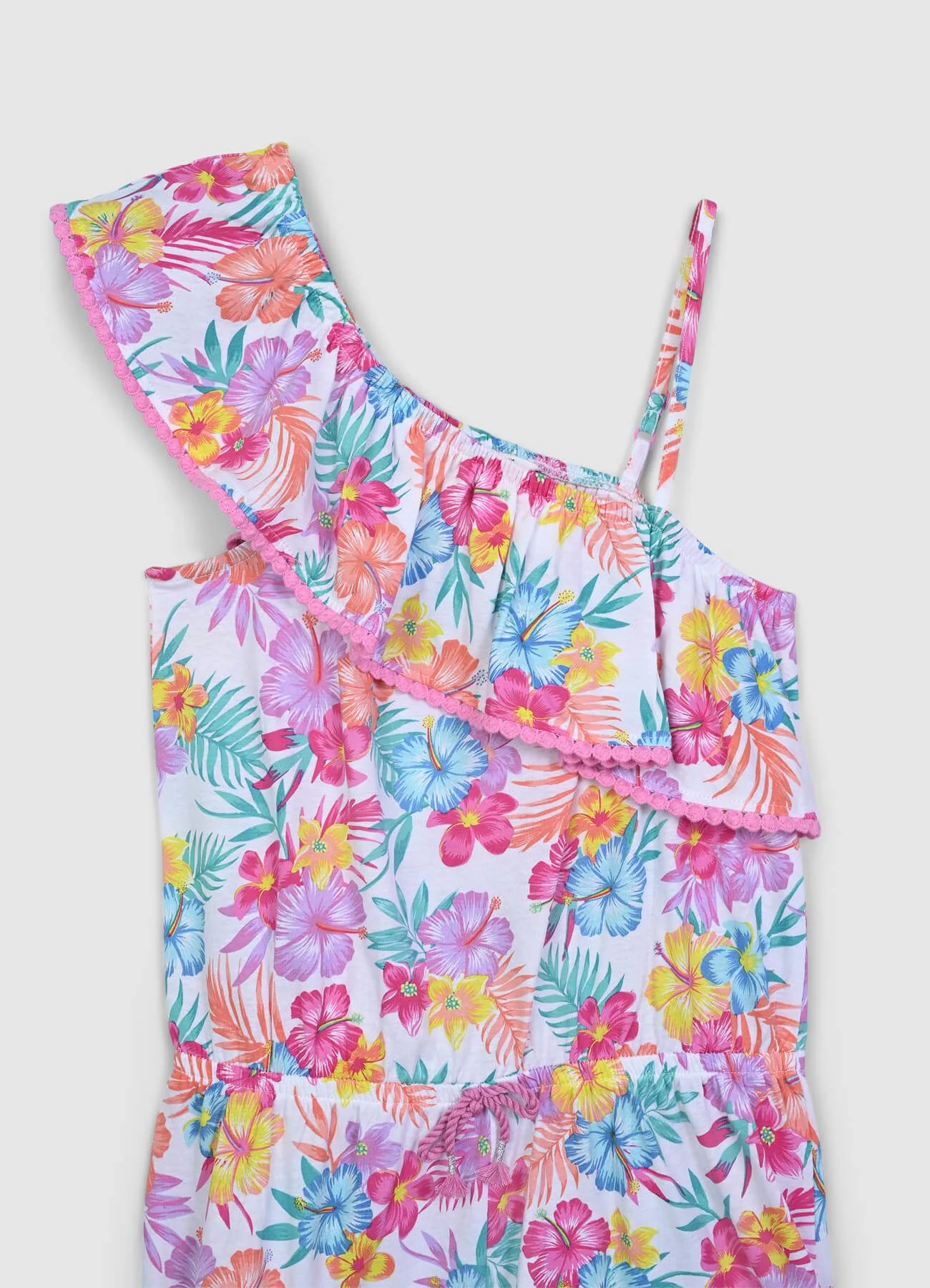 Tutina monospalla fantasia tropicale - Image 4