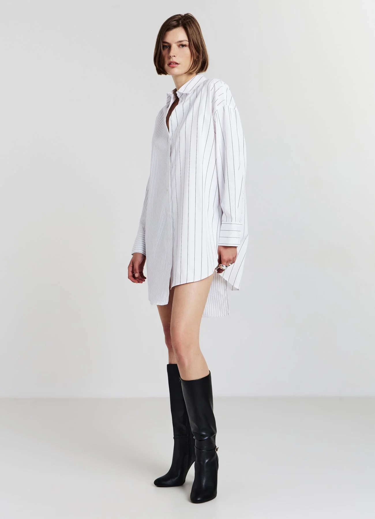 Vestito a camicia a righe
